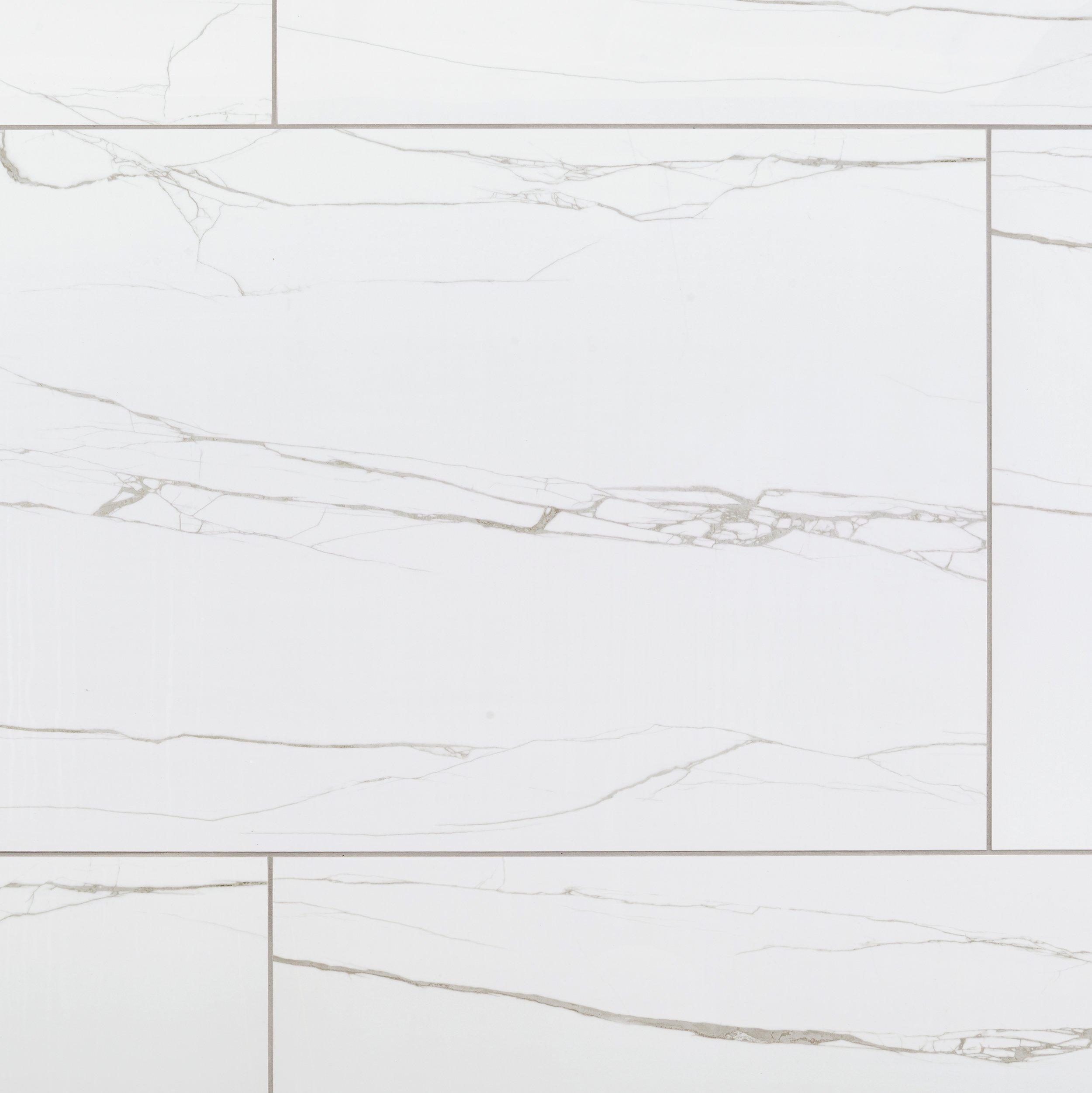 Morandi White Polished Porcelain Tile