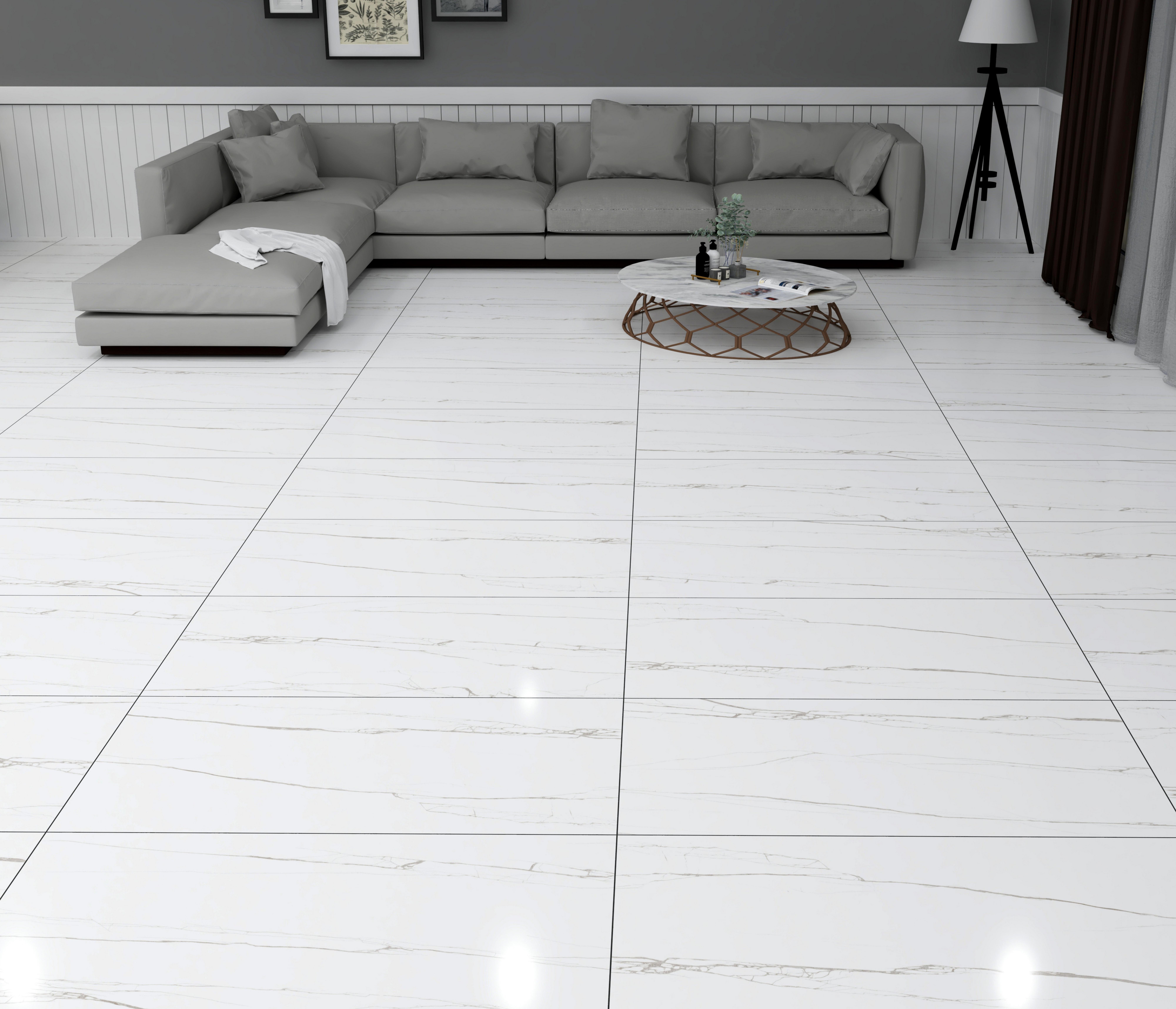 Morandi White Polished Porcelain Tile
