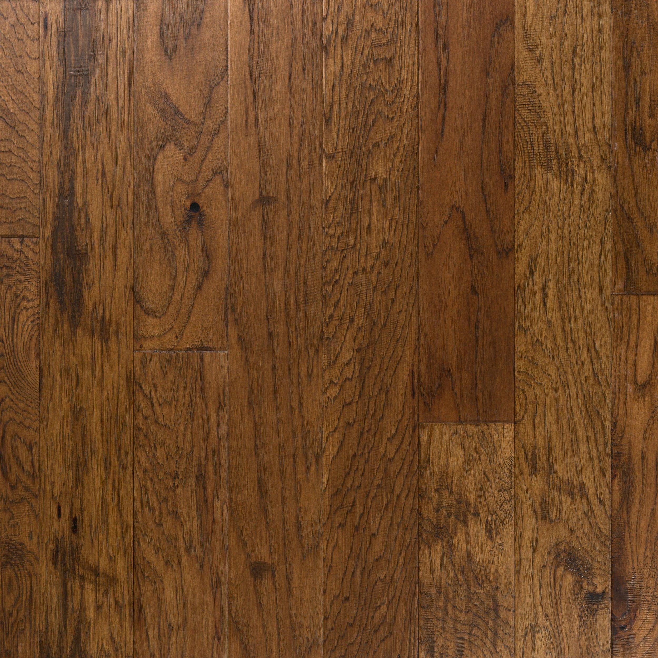 Light Brown Hickory Hand Sed, Distressed Brown Hickory Hardwood Flooring