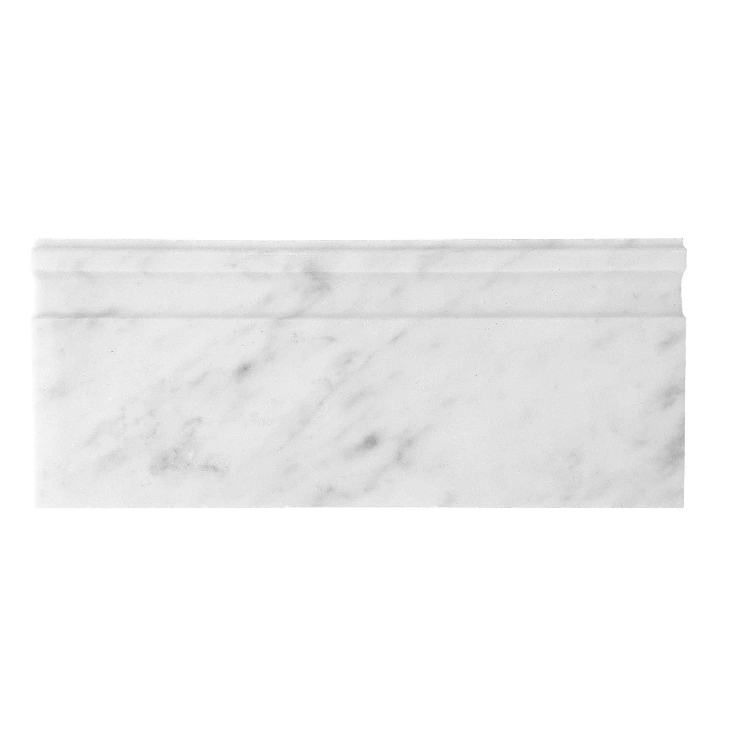 Bianco Carrara II White Marble Base Molding