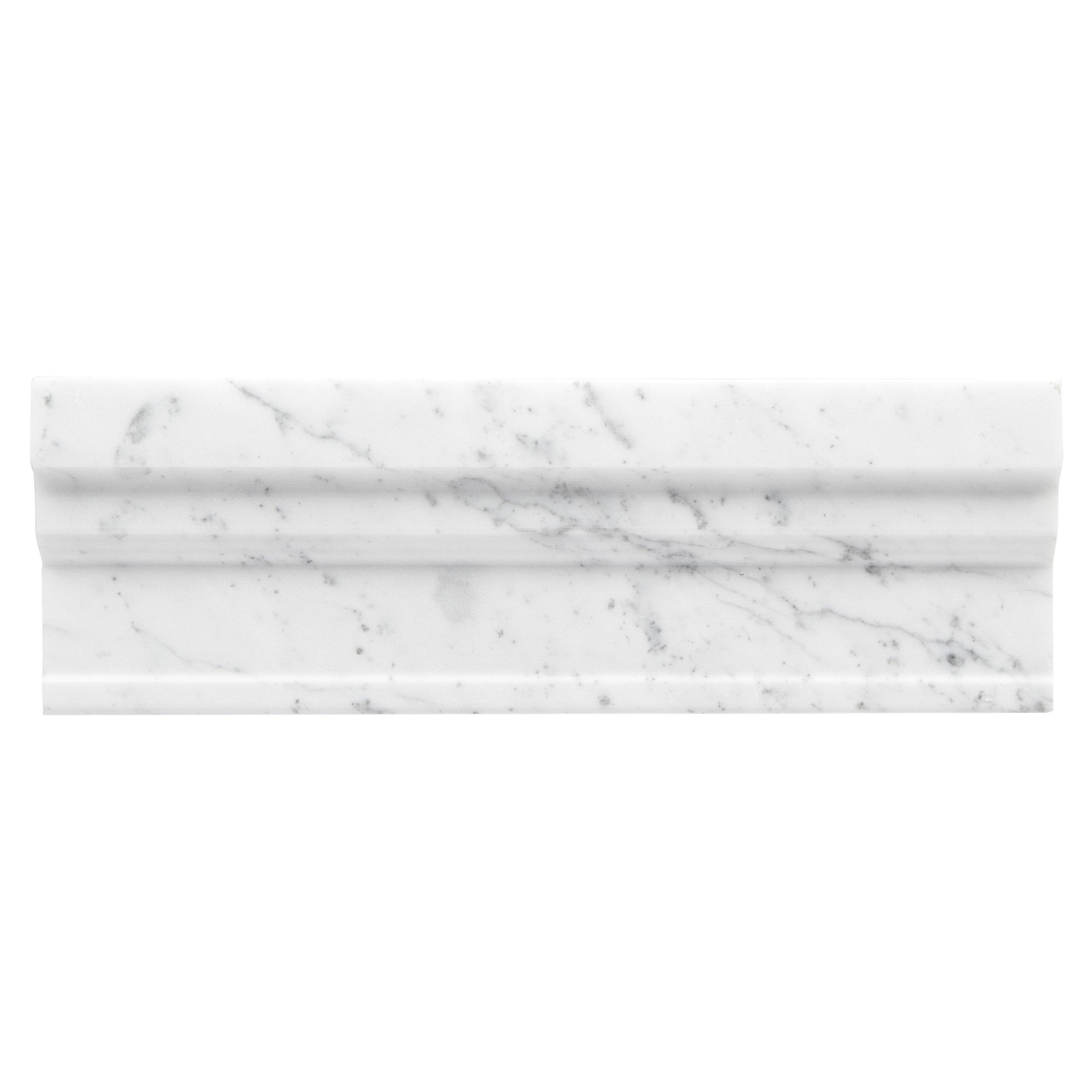 Statuario Polished Marble Crown Molding