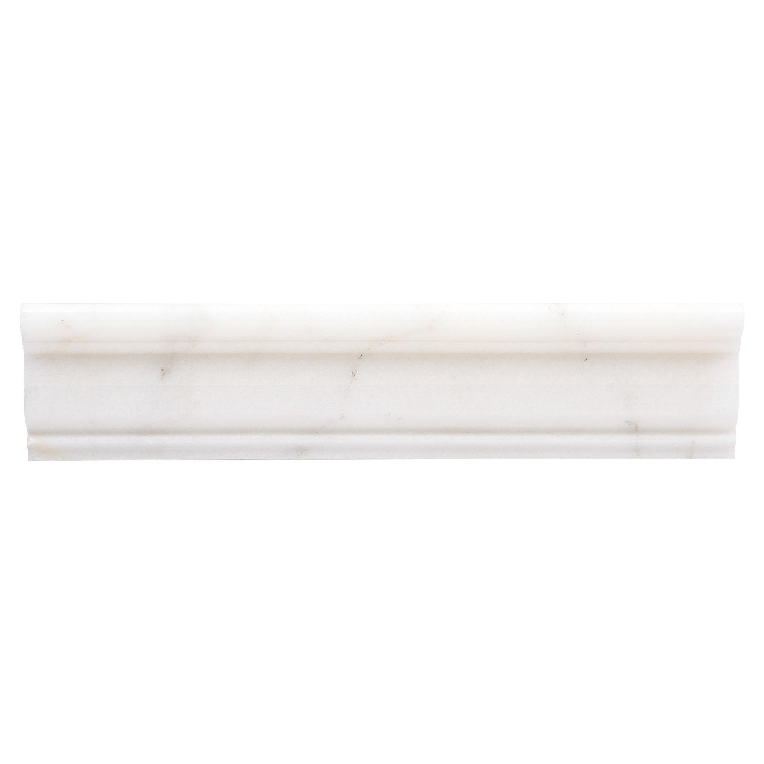Bianco Carrara Marble Chair Rail 3 X 12 100156256 Floor And Decor