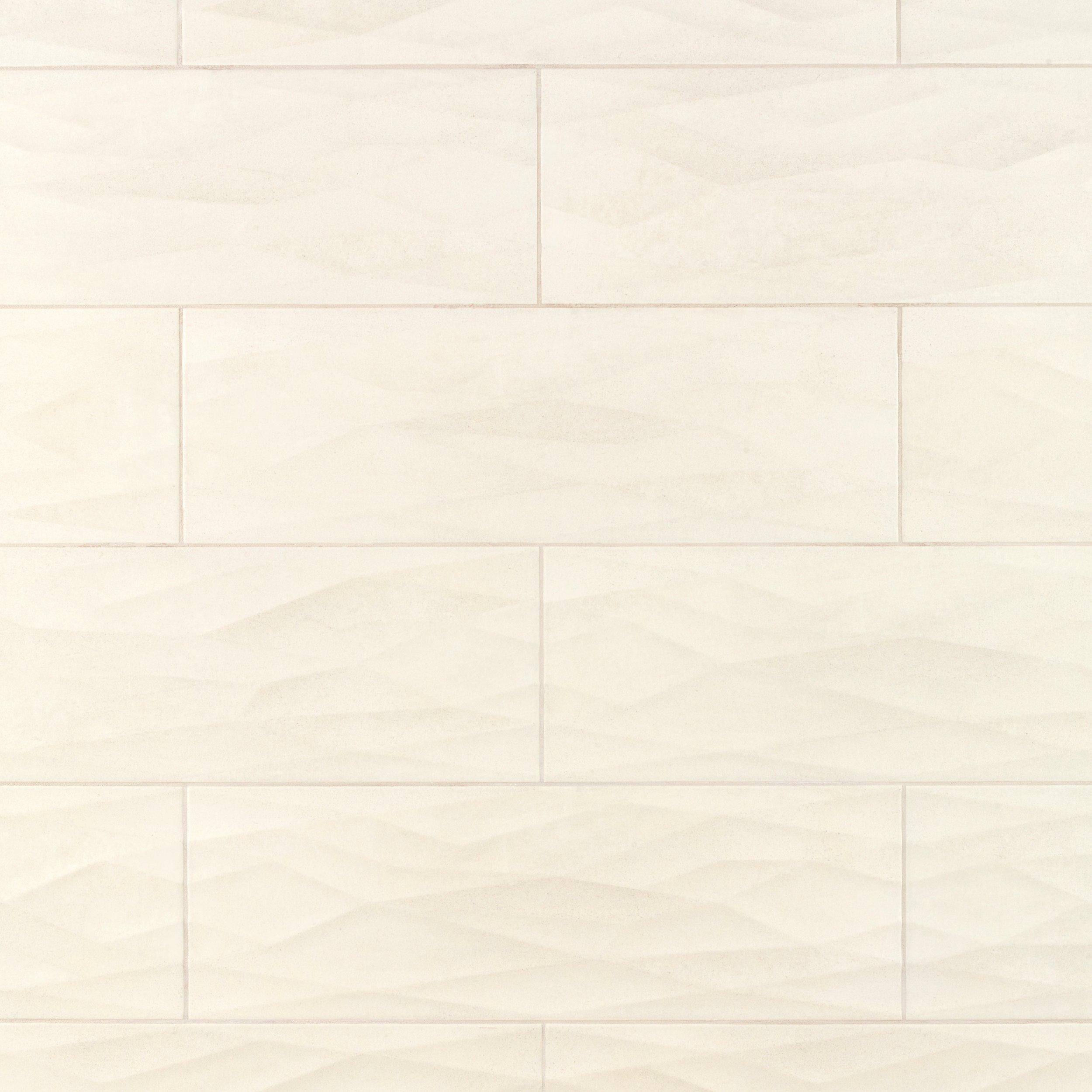 Andor Ivory Facet Wall Tile