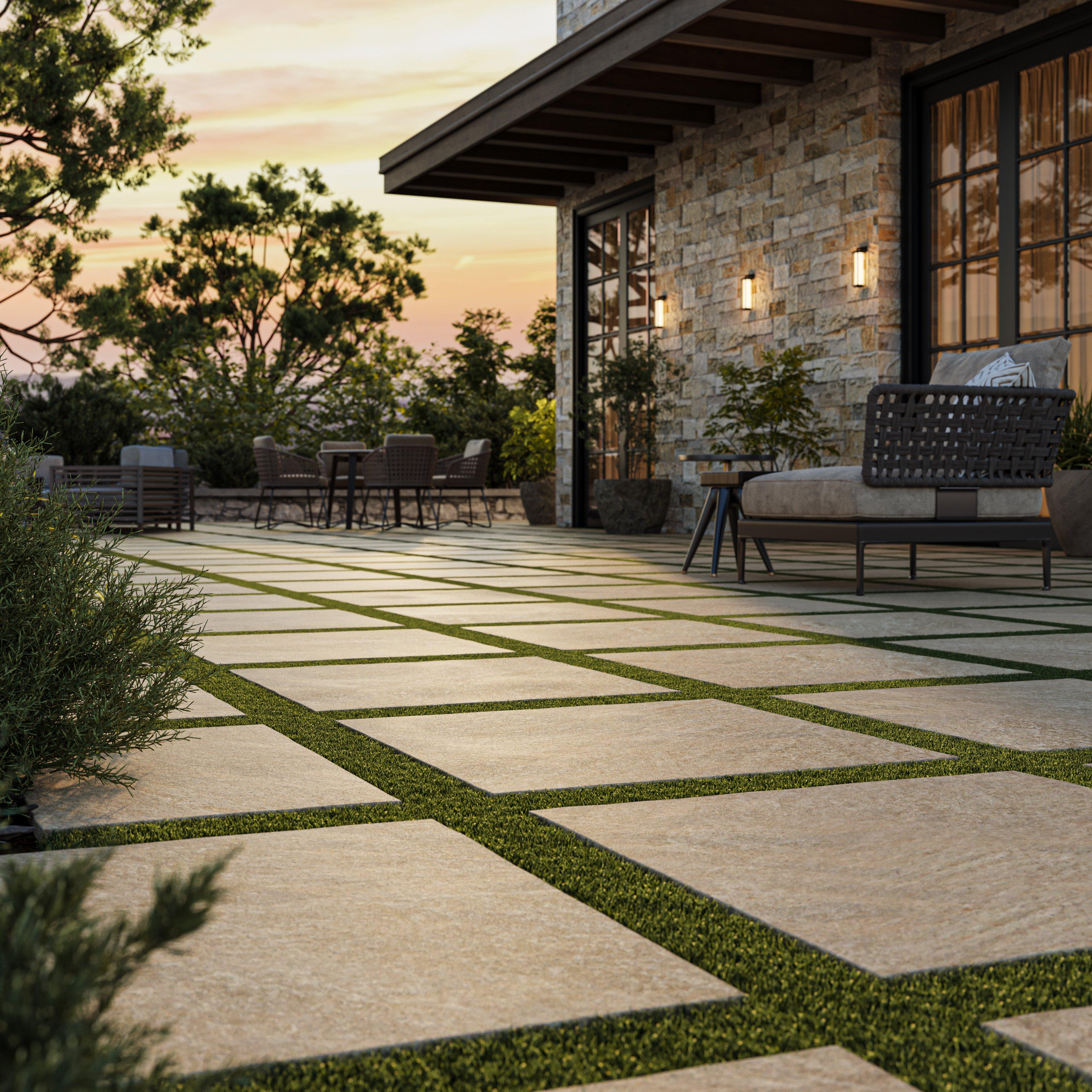 Meadowcrest Quartzite Splitface Textured Ledger Panel