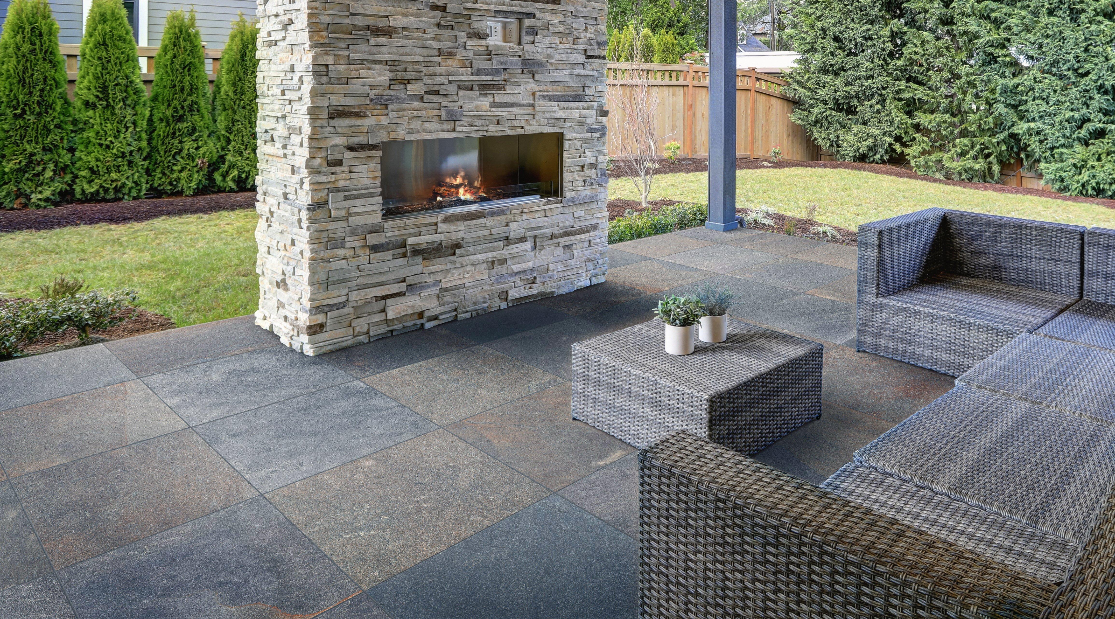 Stone Multi-Color Porcelain Paver
