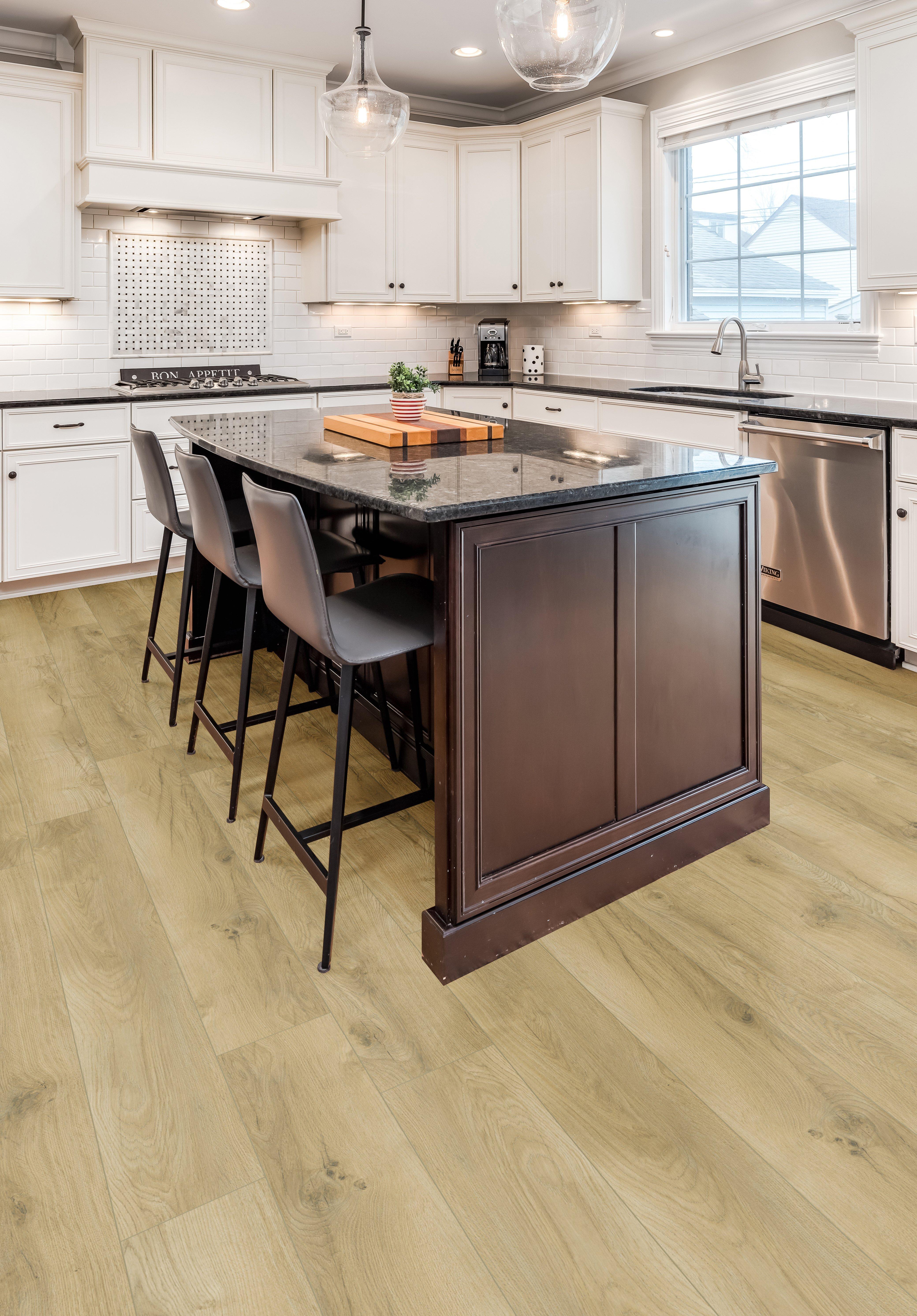 Grey Blonde Rigid Core Luxury Vinyl Plank - Cork Back