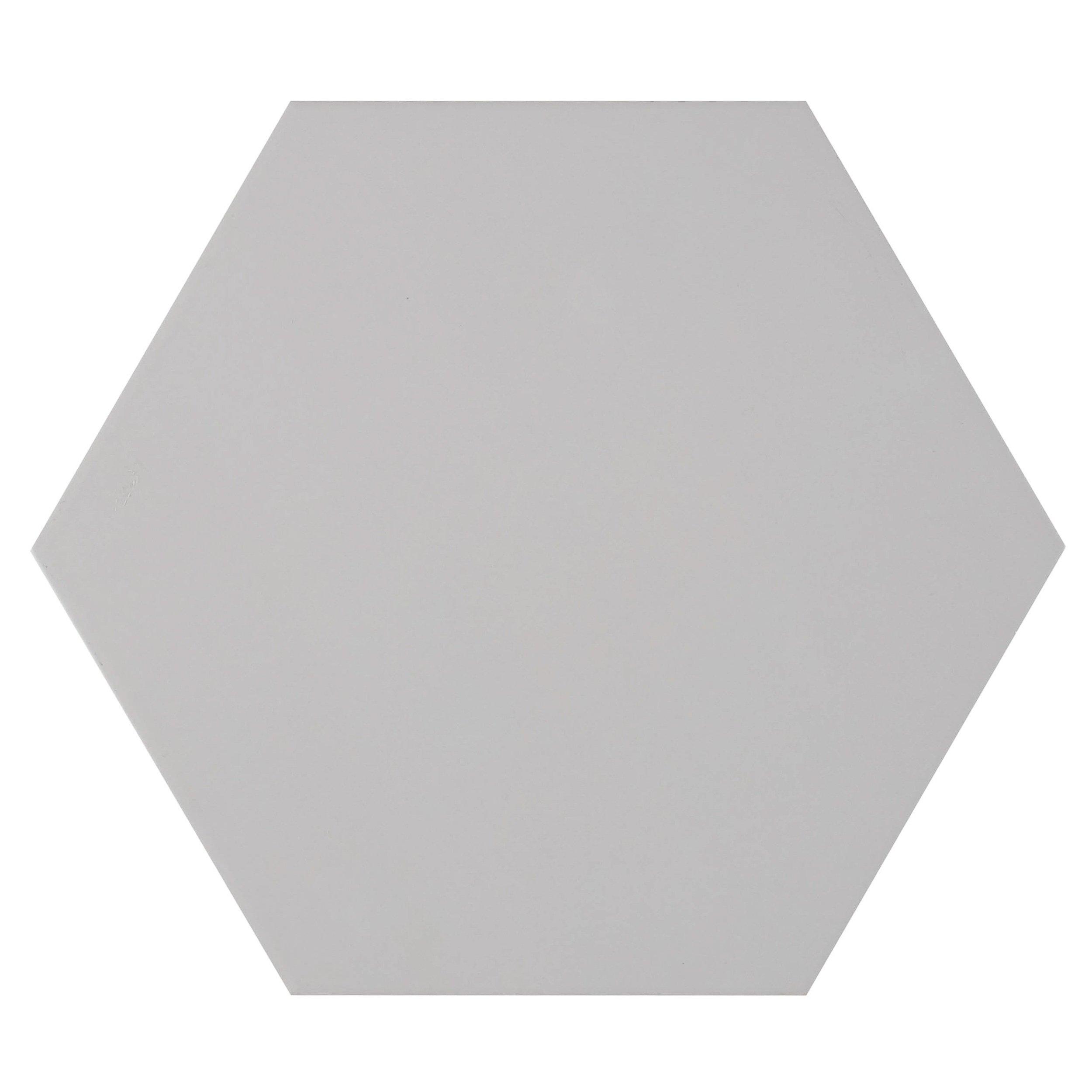 Opal Gray Hexagon Matte Porcelain Tile