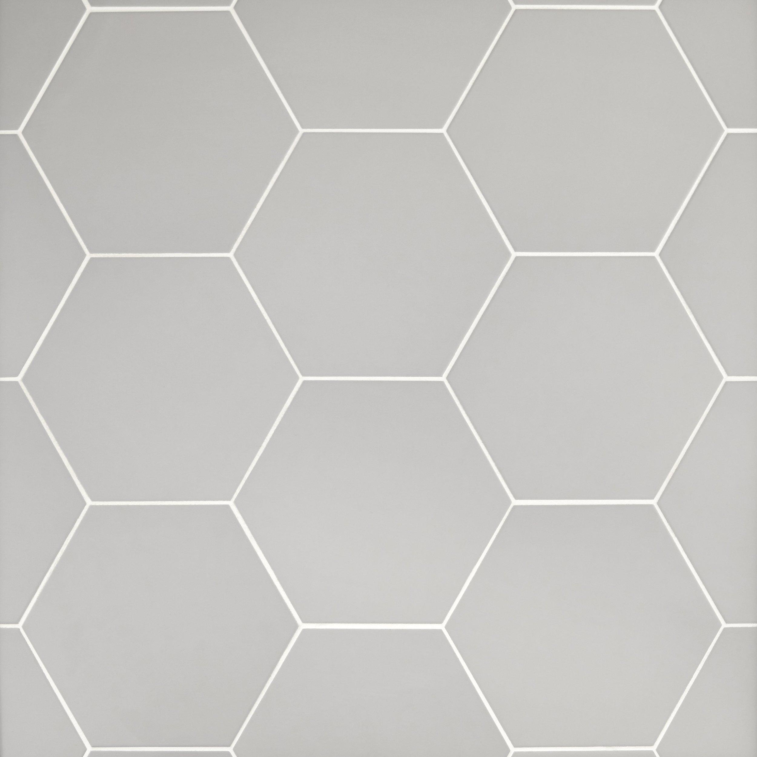 Opal Gray Porcelain Tile Floor And Decor, Gray Hex Tile