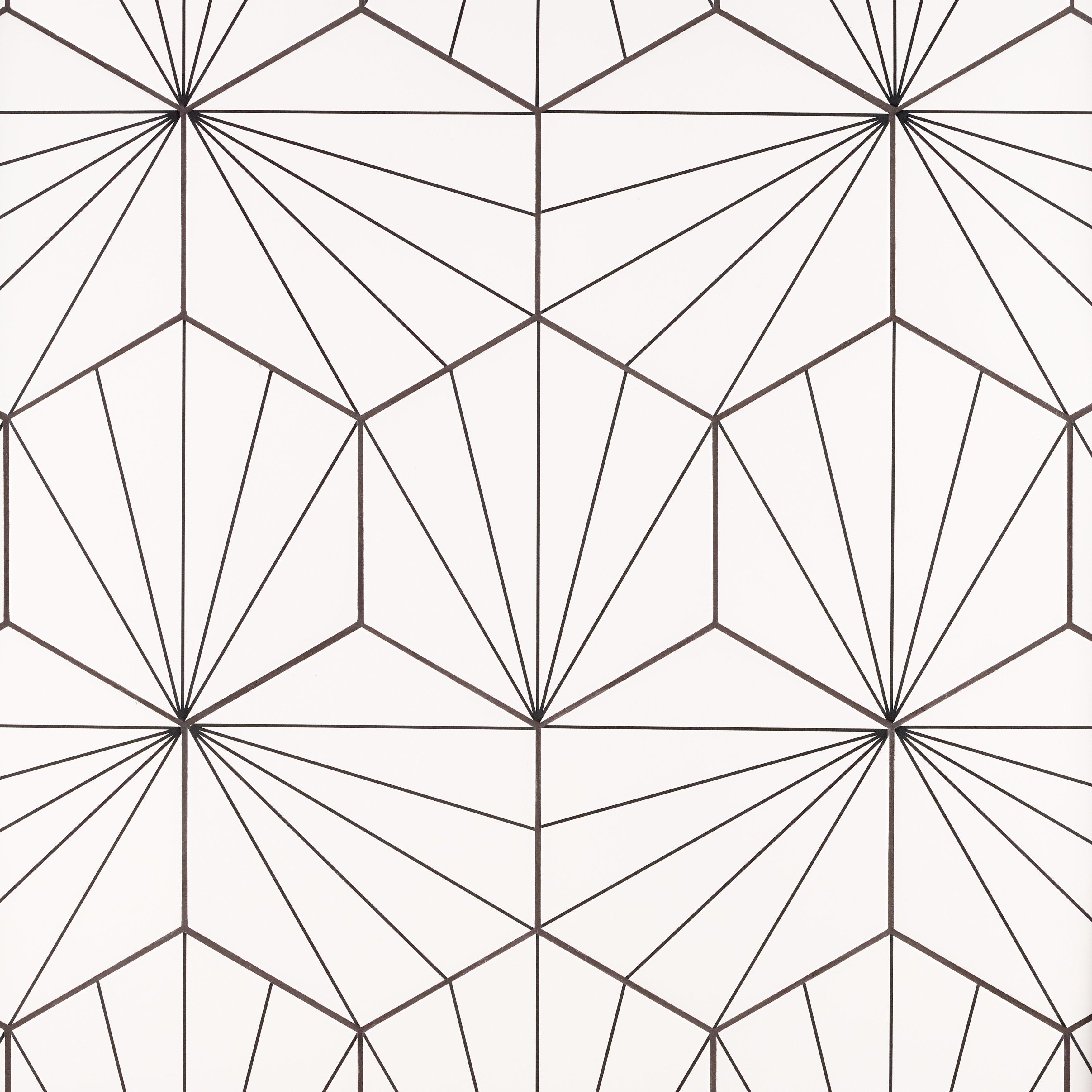 Kavala White Hexagon Matte Porcelain Tile