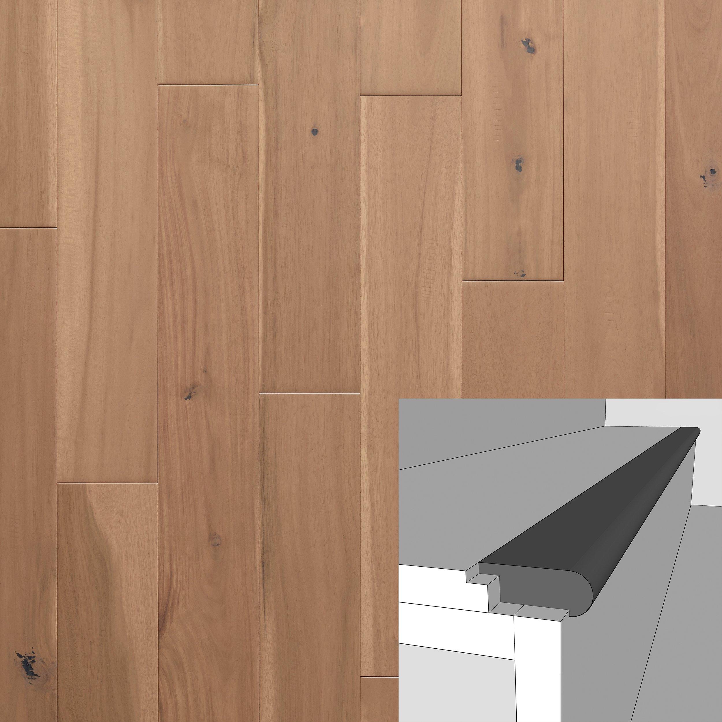Color 37943P 3/4in. Solid Hardwood Flush Stair Nose