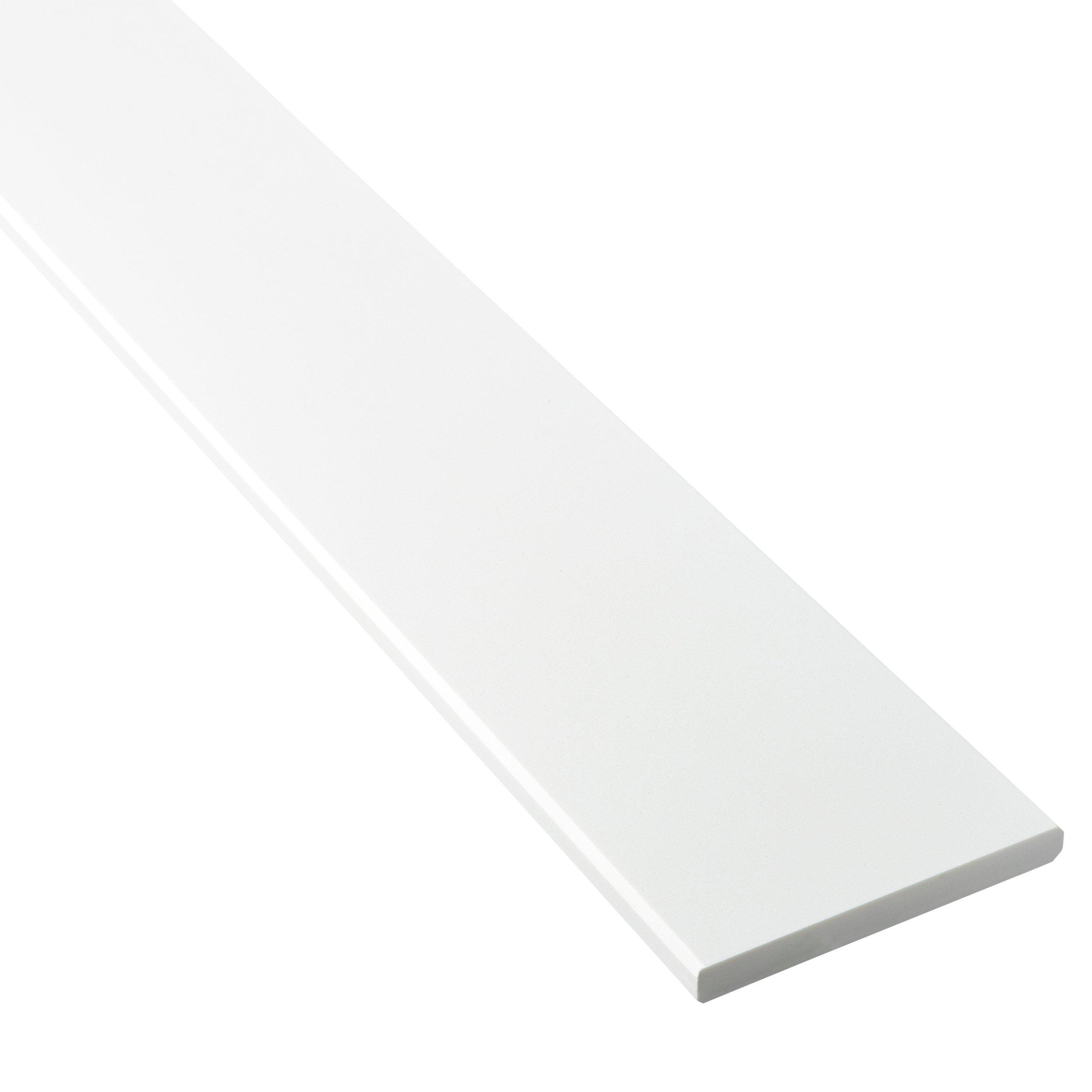 Snow White Engineered Stone Curb