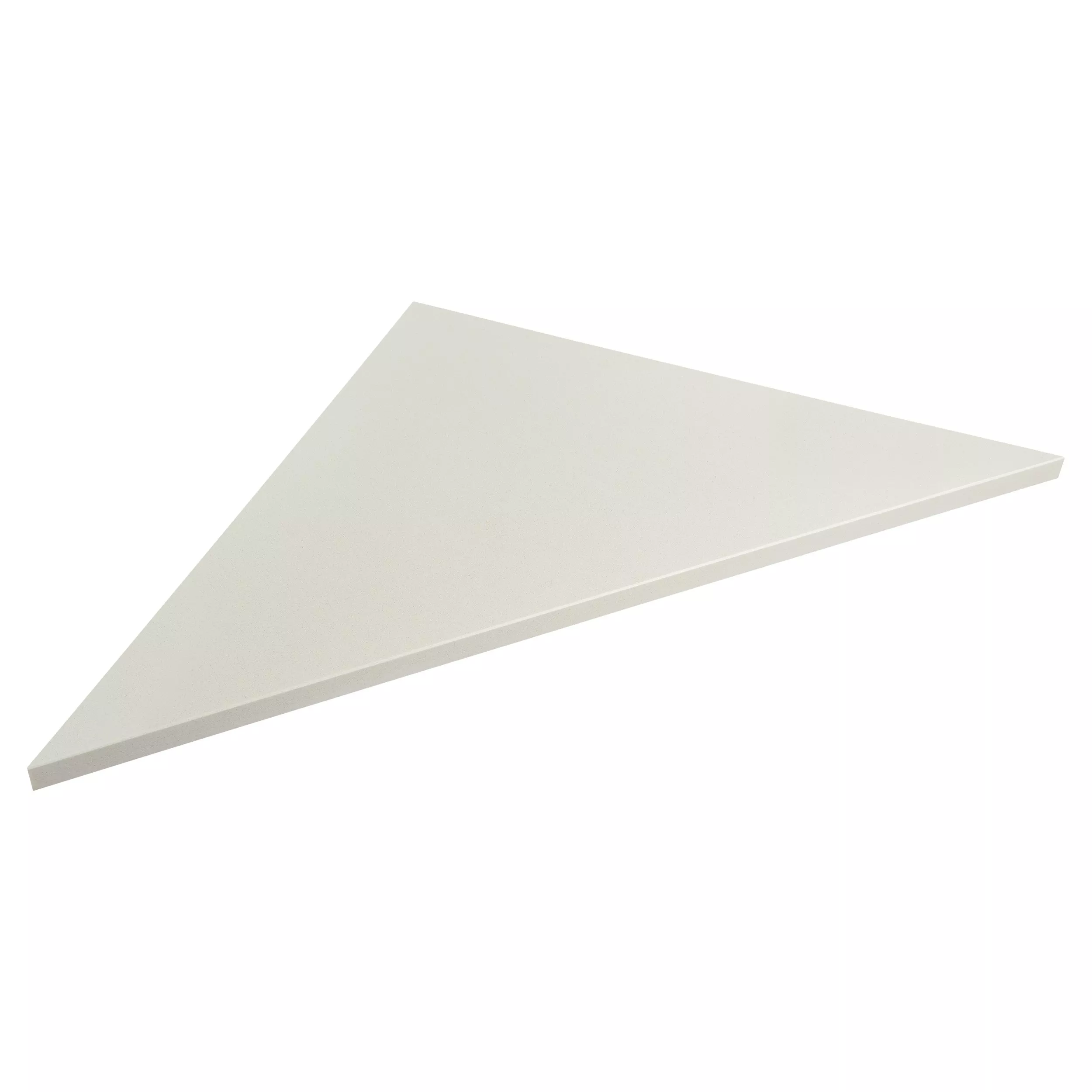 English Ivory Triangle Shower Bench Floor and Decor