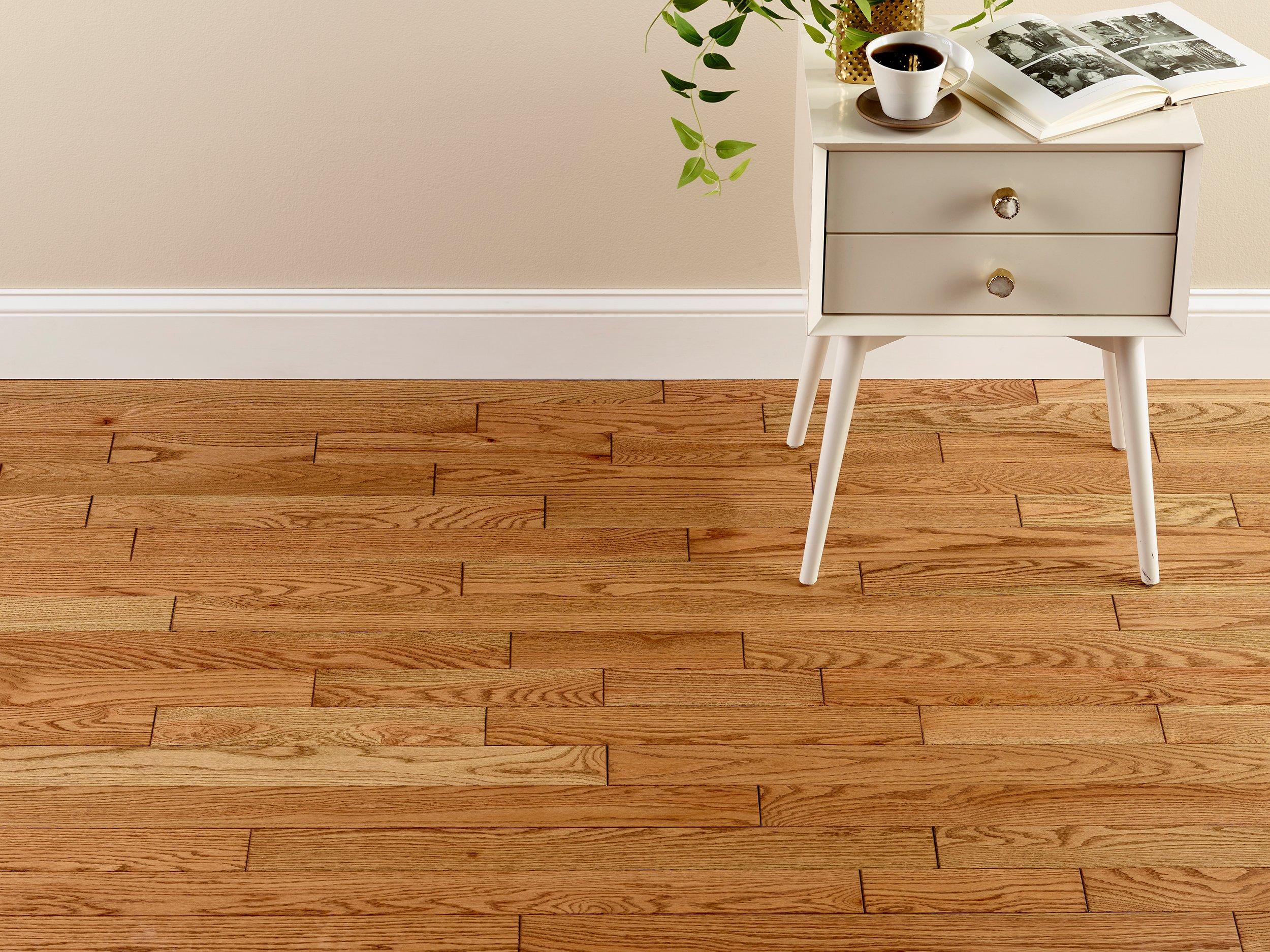 Lager Red Oak Wire-Brushed Solid Hardwood