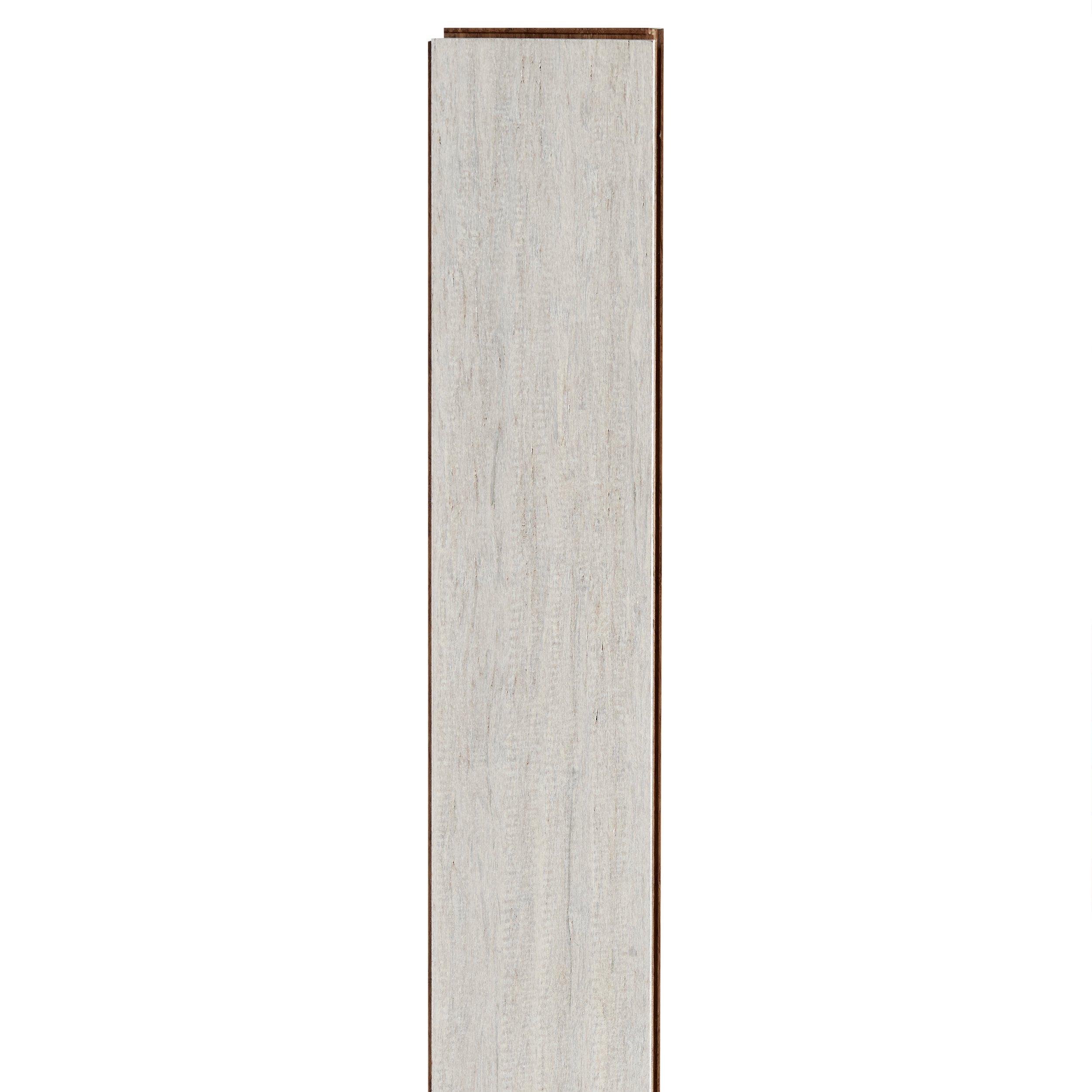 Aurora Distressed Wire-Brushed Locking Solid Stranded Bamboo