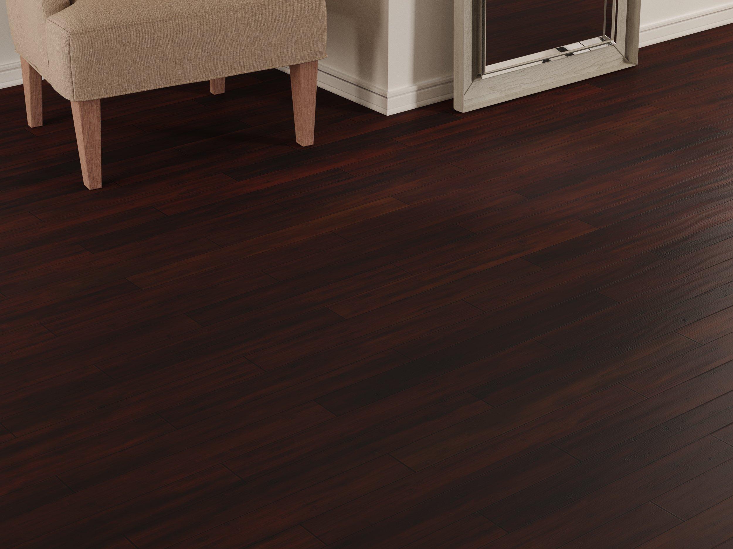 Dark Java Hand Scraped Solid Bamboo