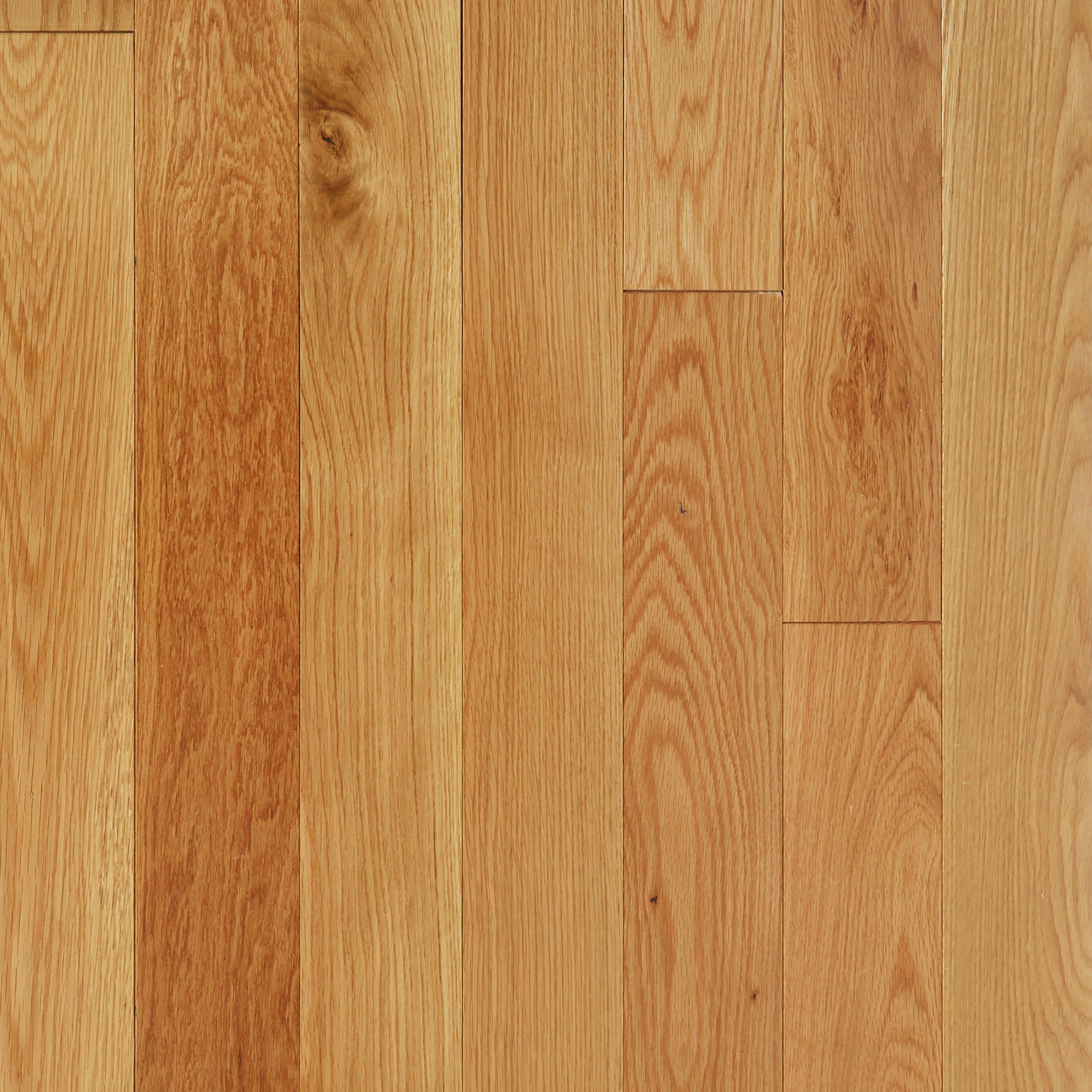 Natural White Oak Smooth Solid Hardwood