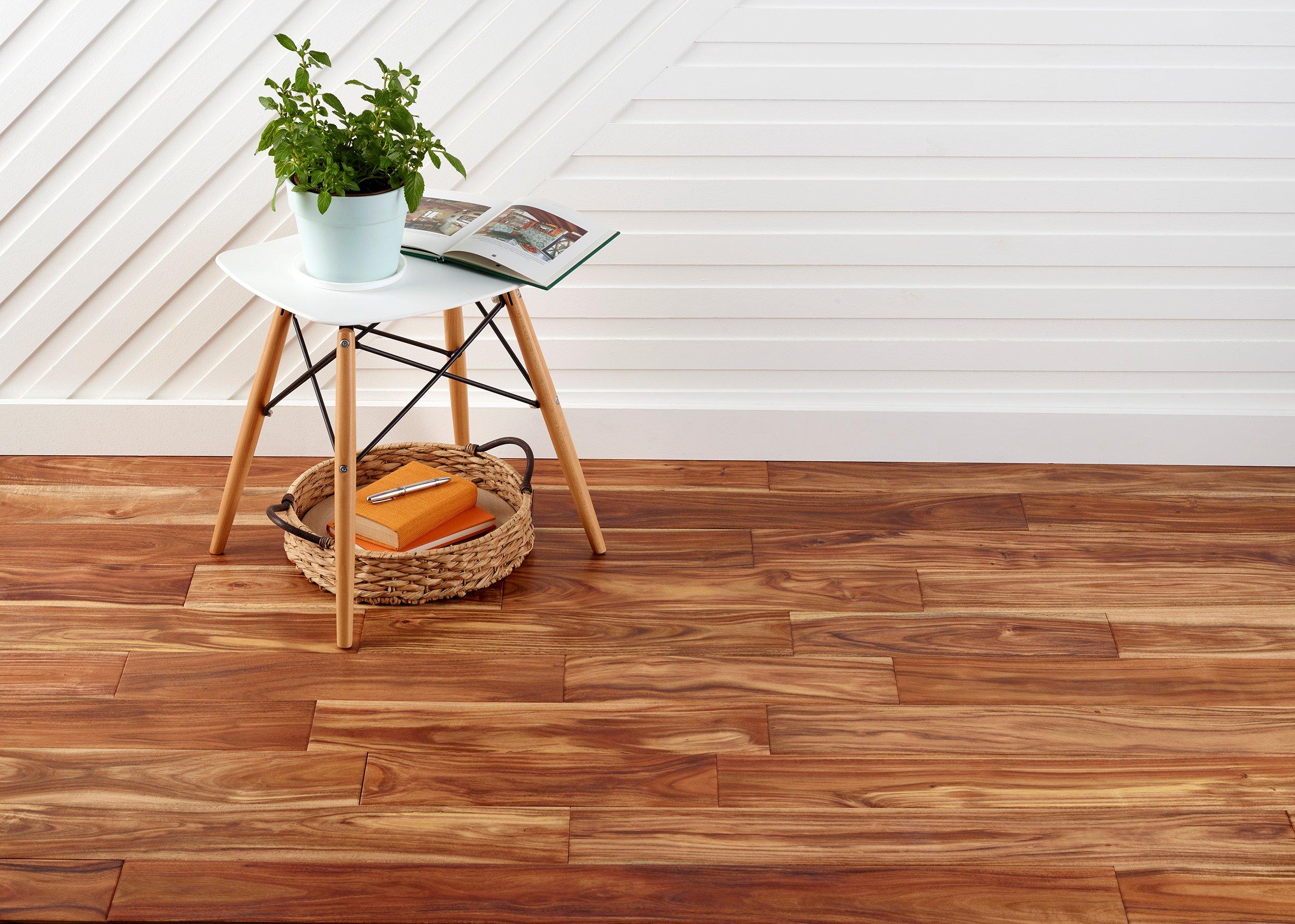 Buford Short Leaf Acacia Wire-Brushed Solid Hardwood