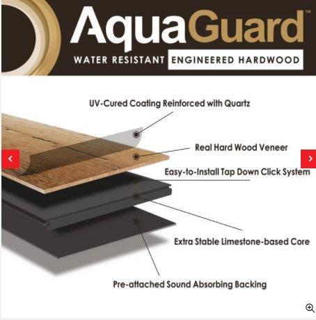 Bandon White Oak Wire-Brushed Water Resistant Engineered Hardwood