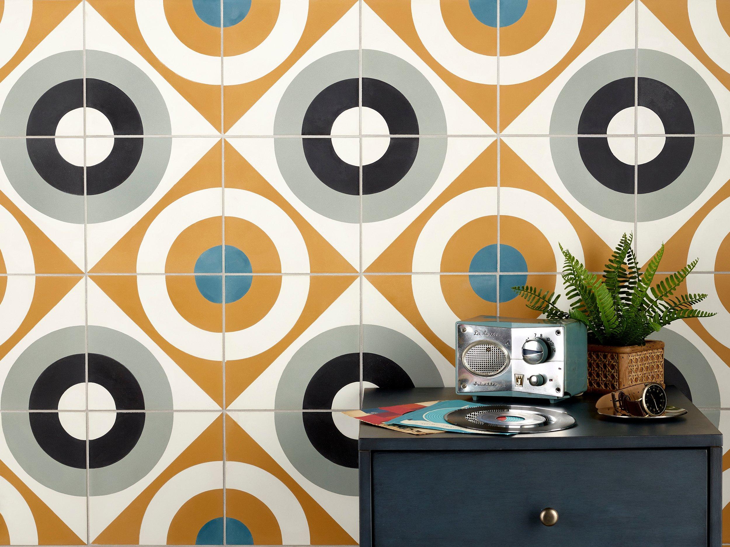 Patterned Tiles: Porcelain and Encaustic Cement