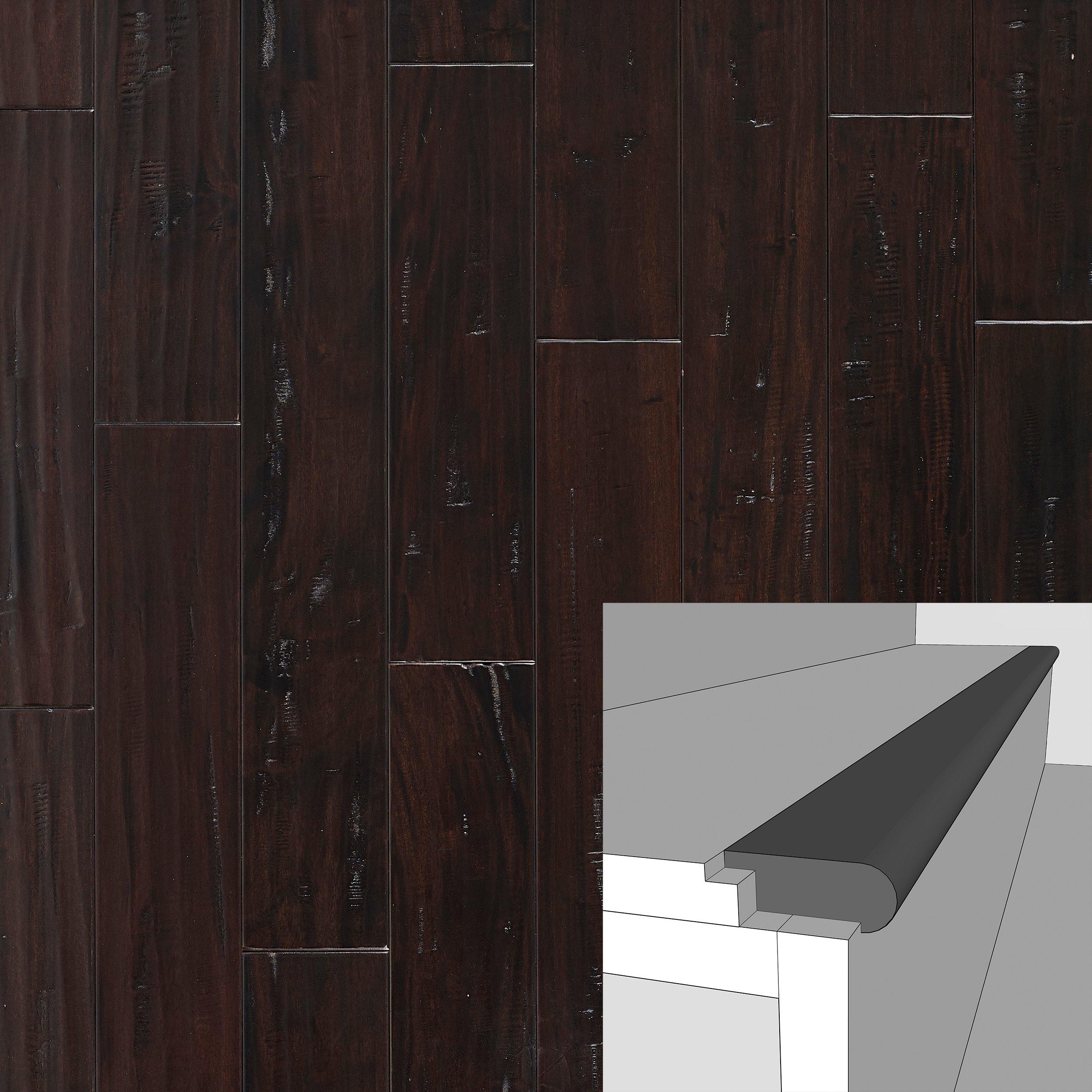 Color 37900P Large Solid Hardwood Flush Stair Nose