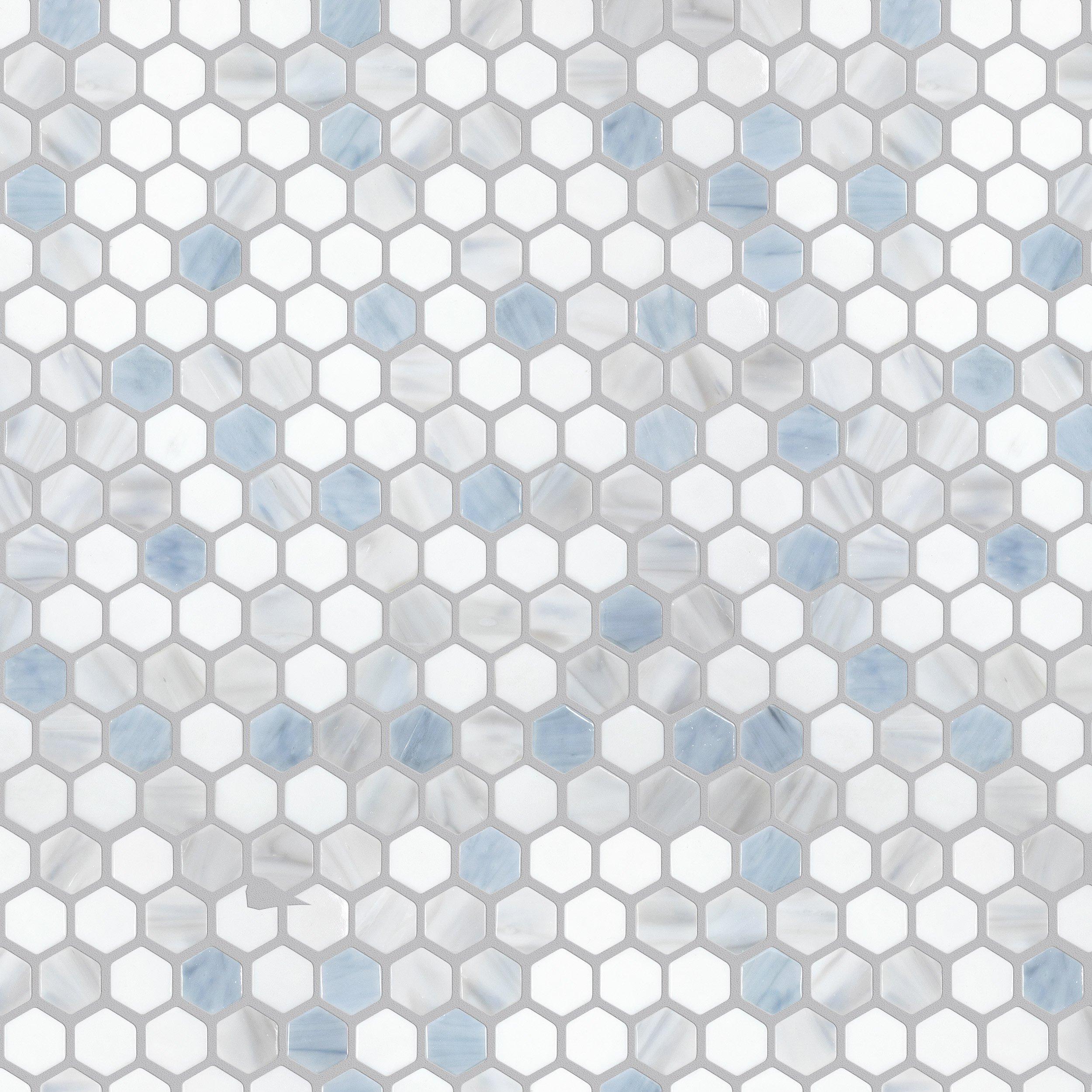 Brizo Hexagon Polished Glass Mosaic