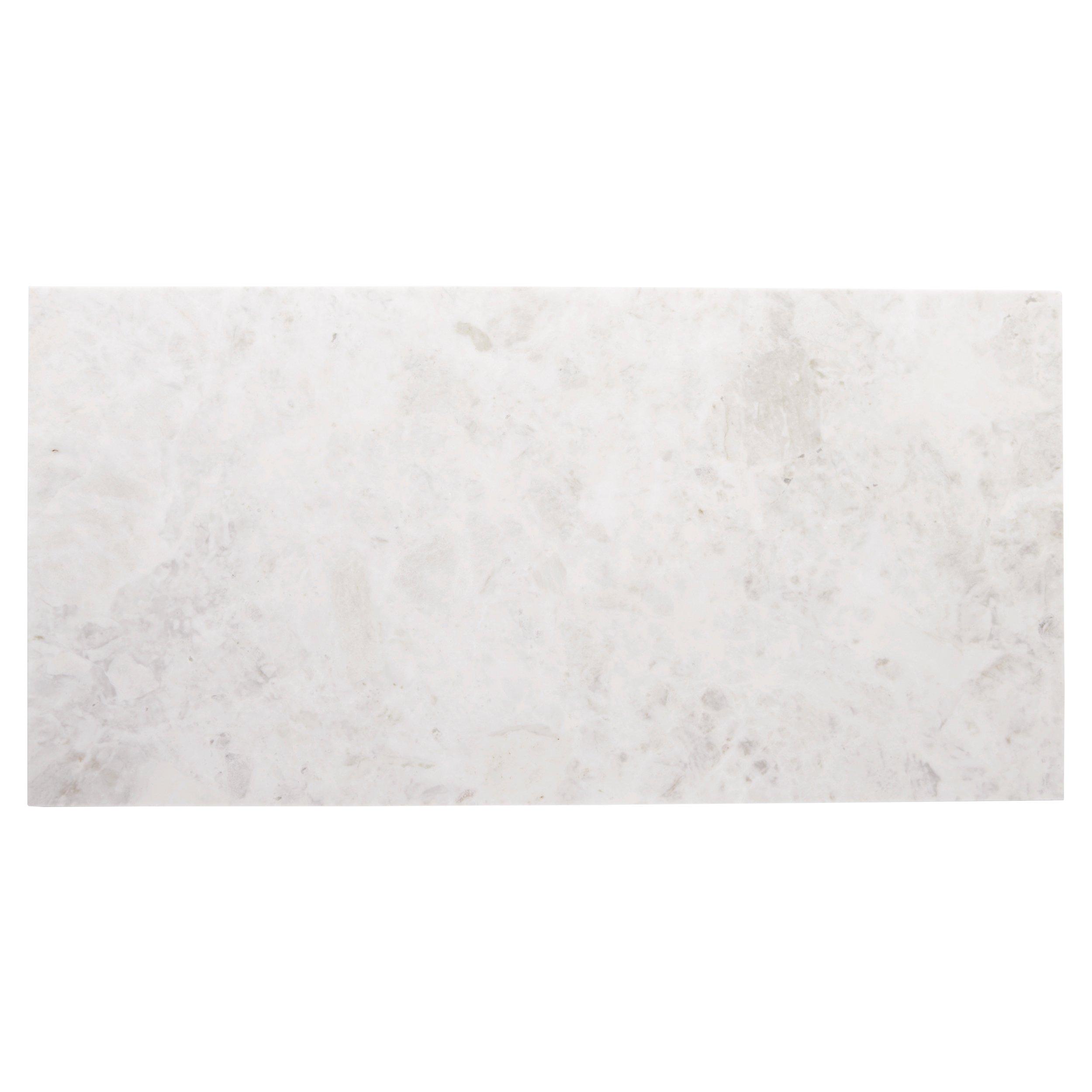 Bianco Nuvoloso Polished Marble Tile