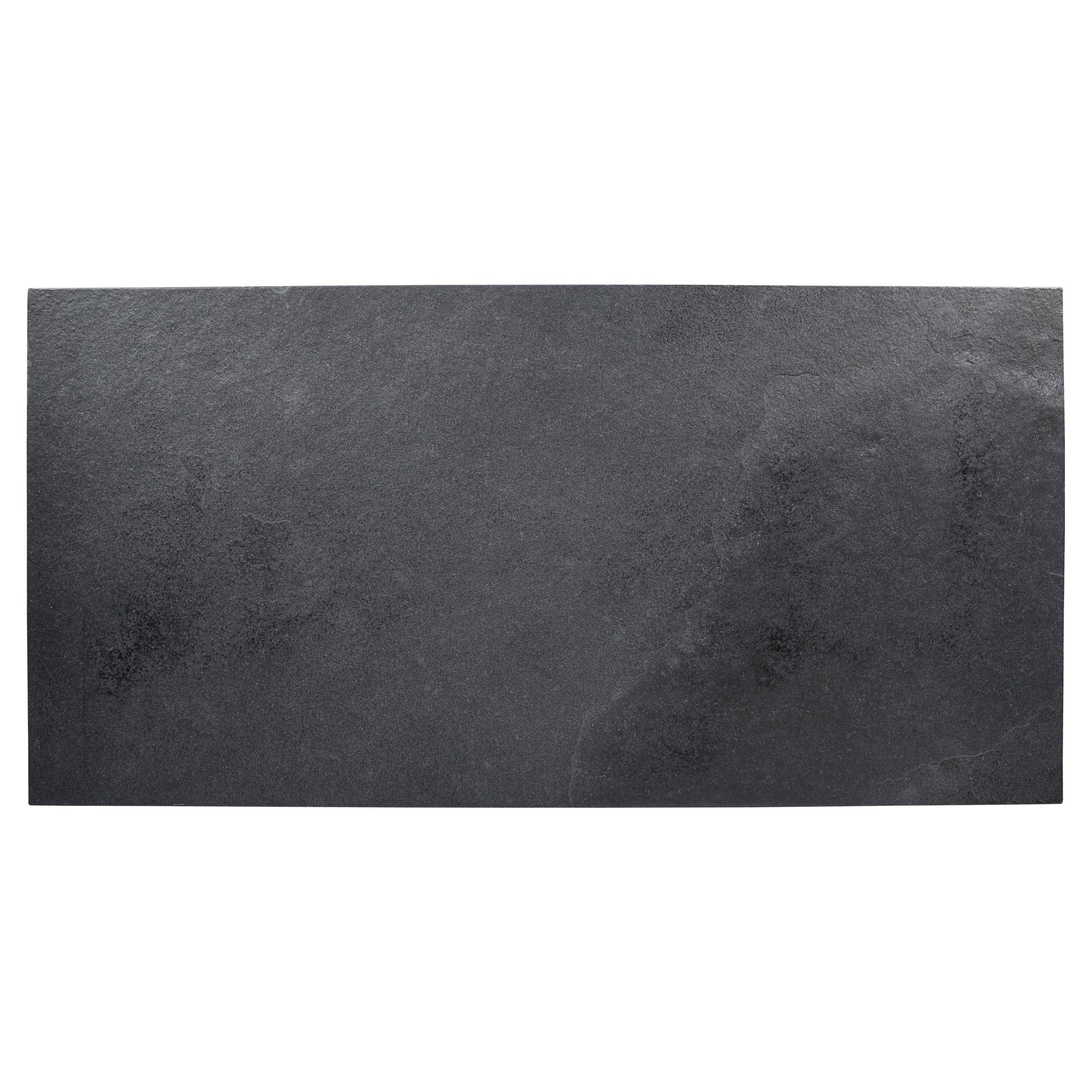 Black Brushed Limestone Tile
