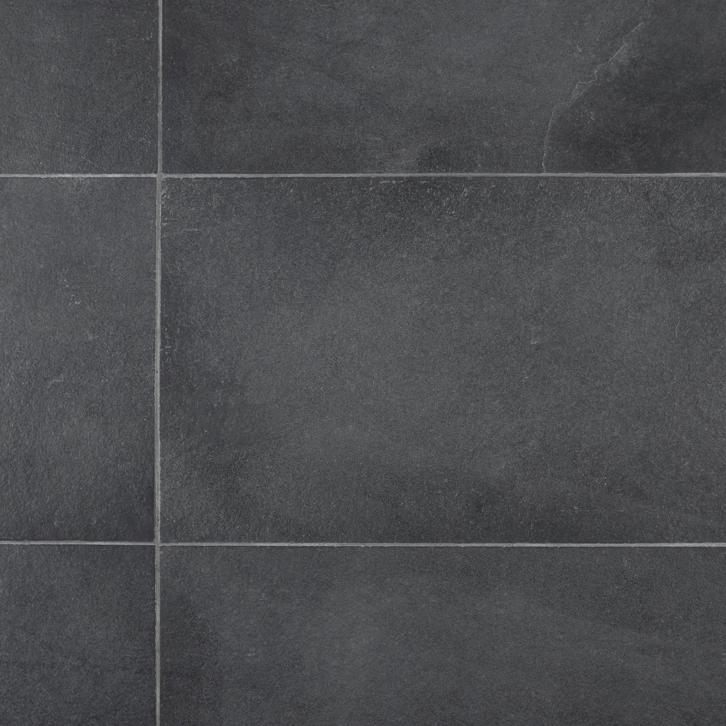Black Brushed Limestone Tile