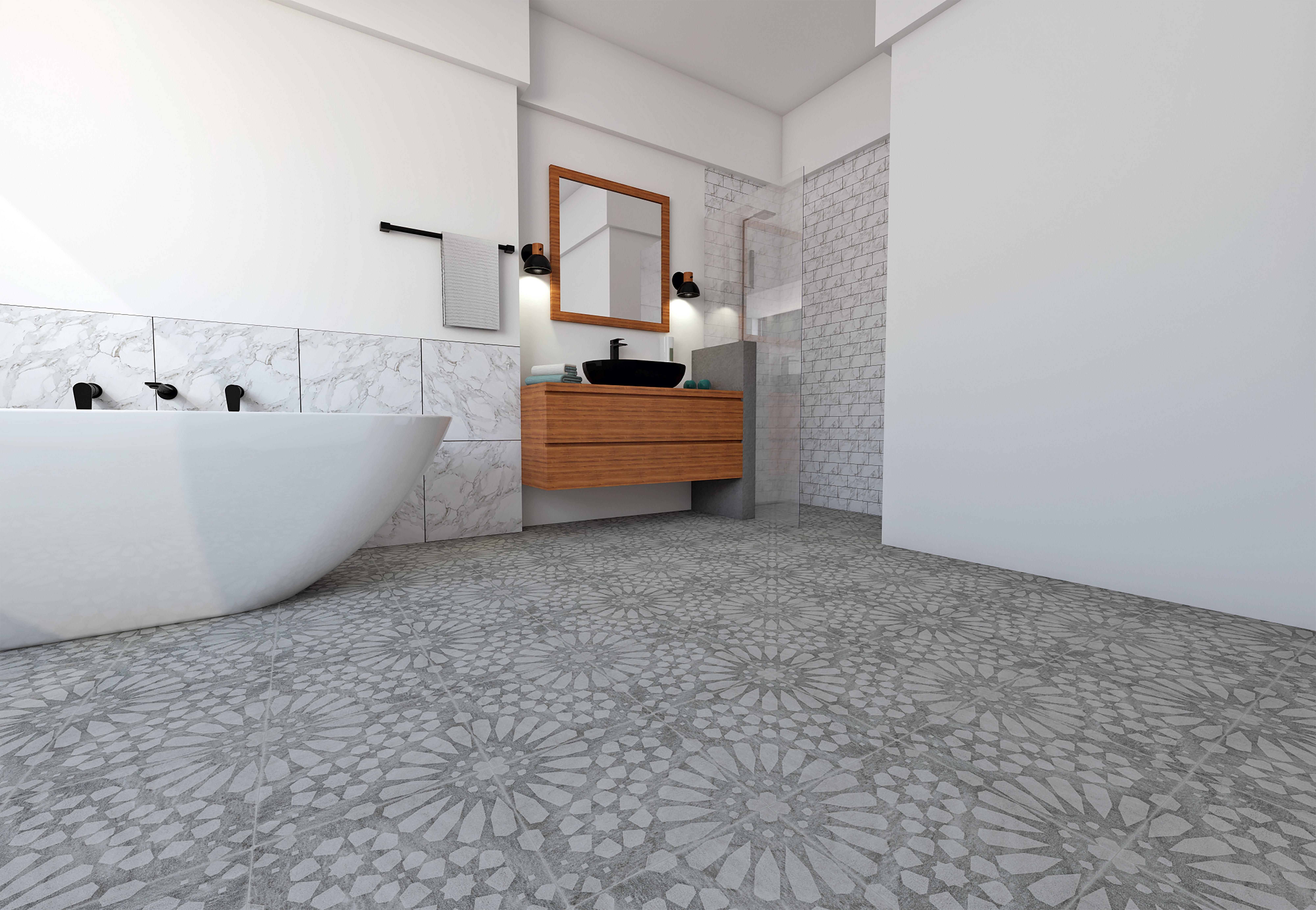 Marigold Grey Honed Marble Tile