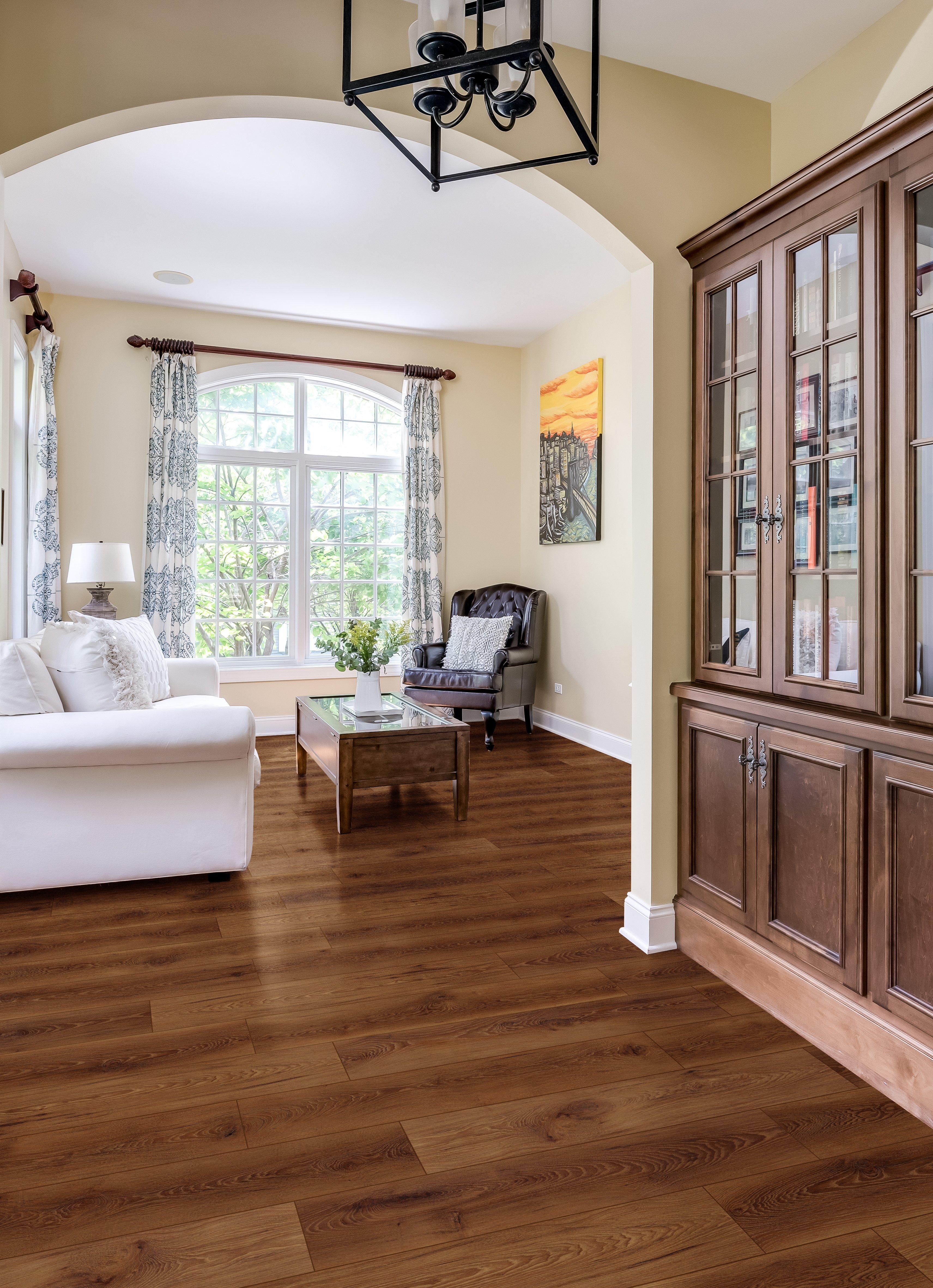 Kansas Walnut Rigid Core Luxury Vinyl Plank - Cork Back