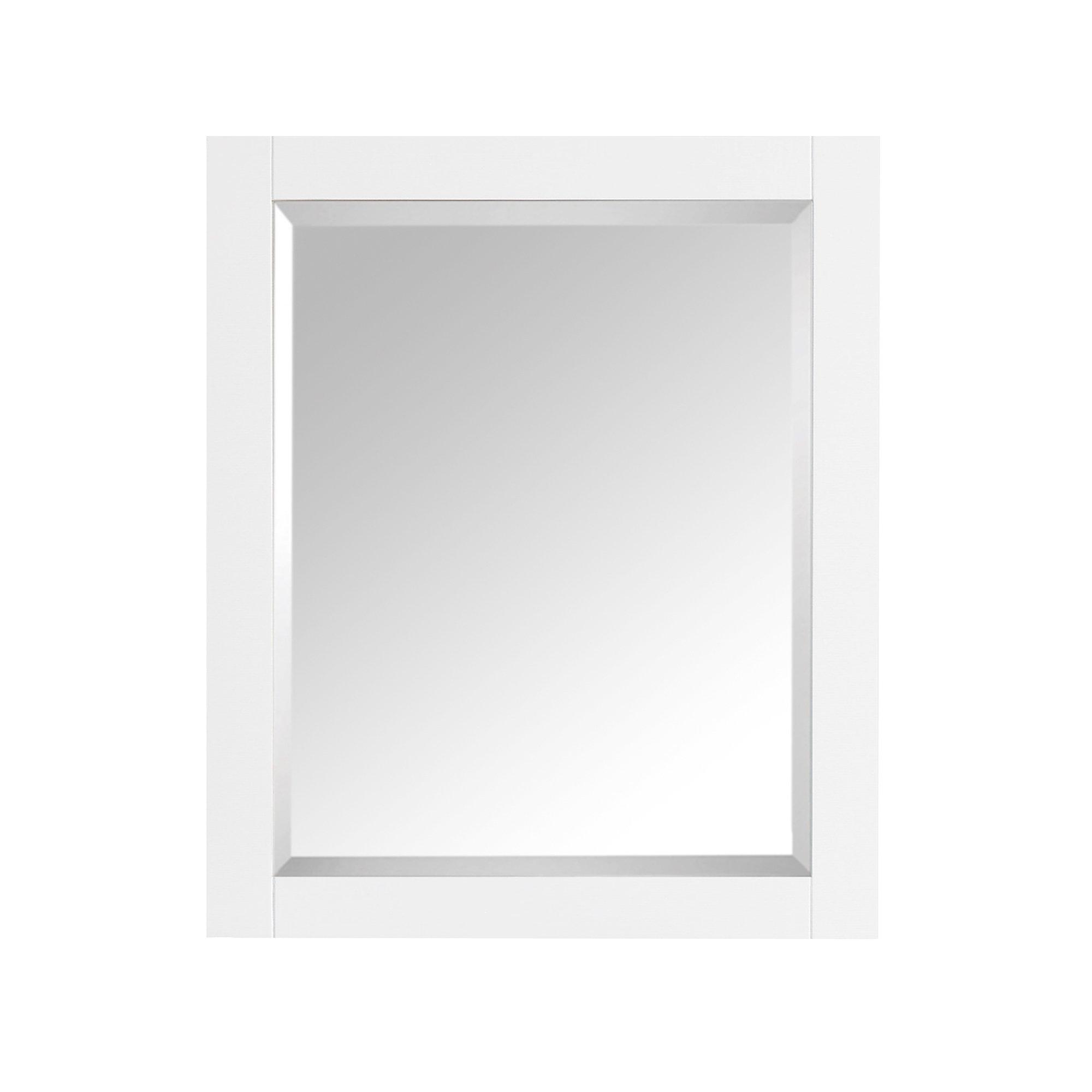 Hampton 24 in. White Mirror