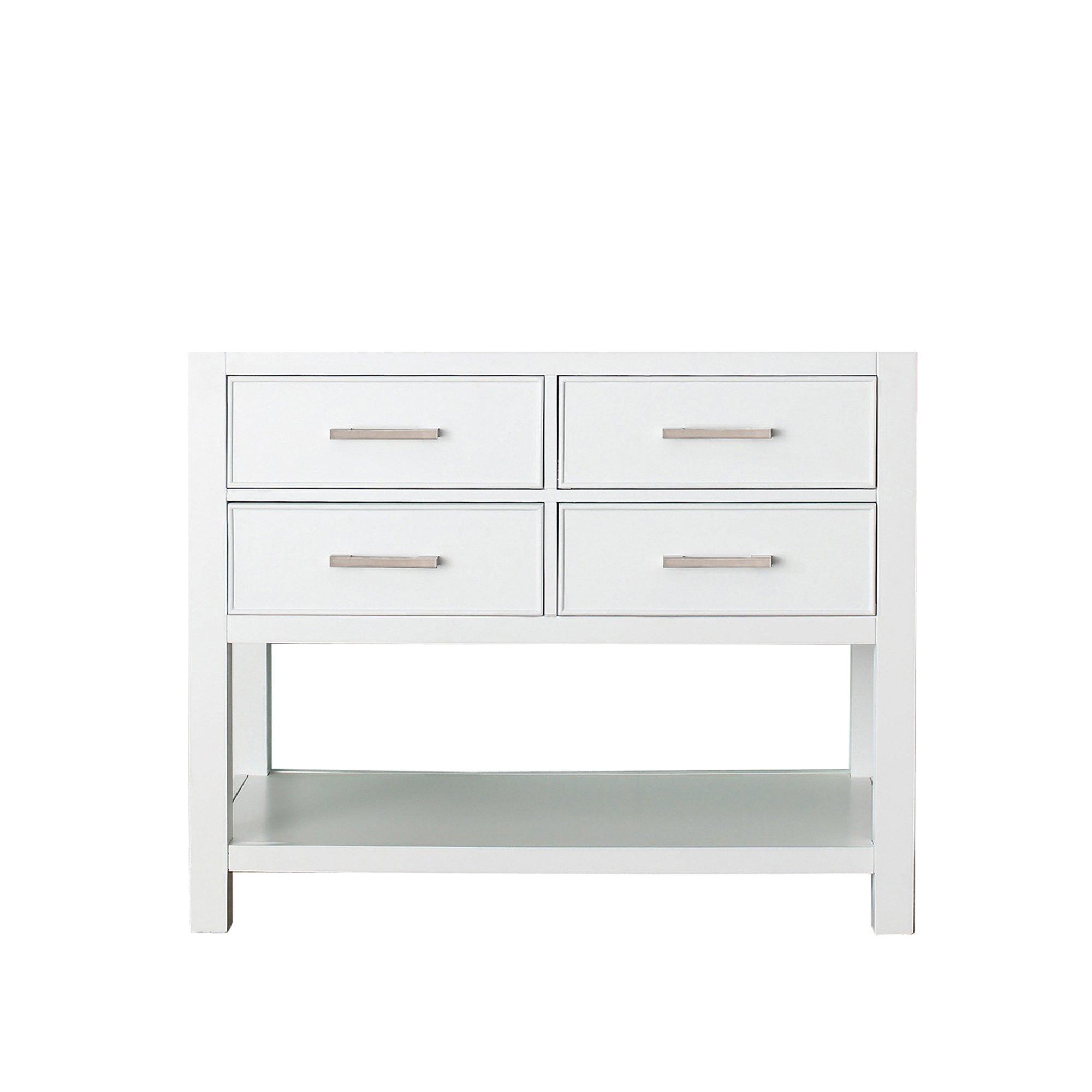 Hampton 42 in. White Single Vanity Base