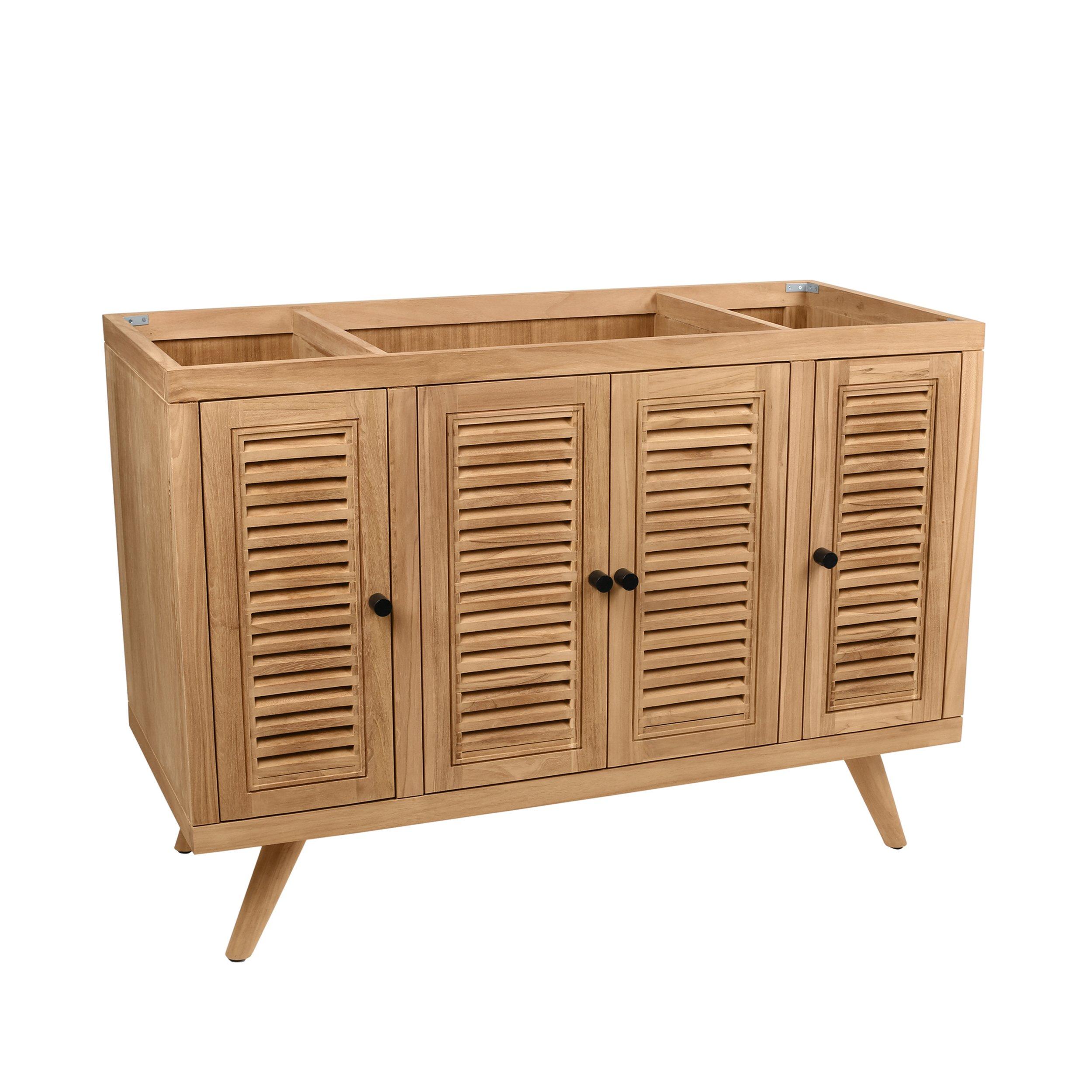 Monroe 48 in. Natural Single Vanity Base