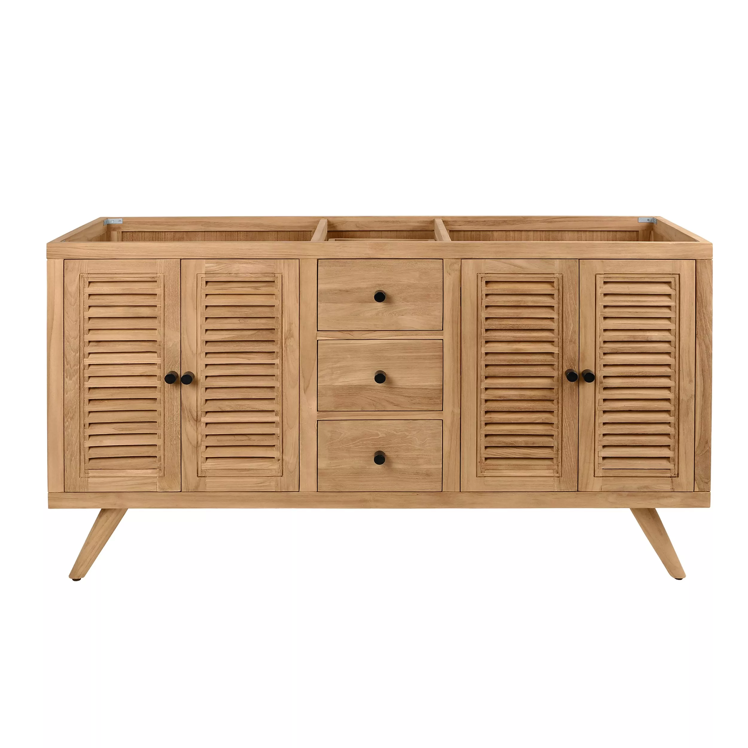 Monroe 60 in. Natural Double Vanity Base