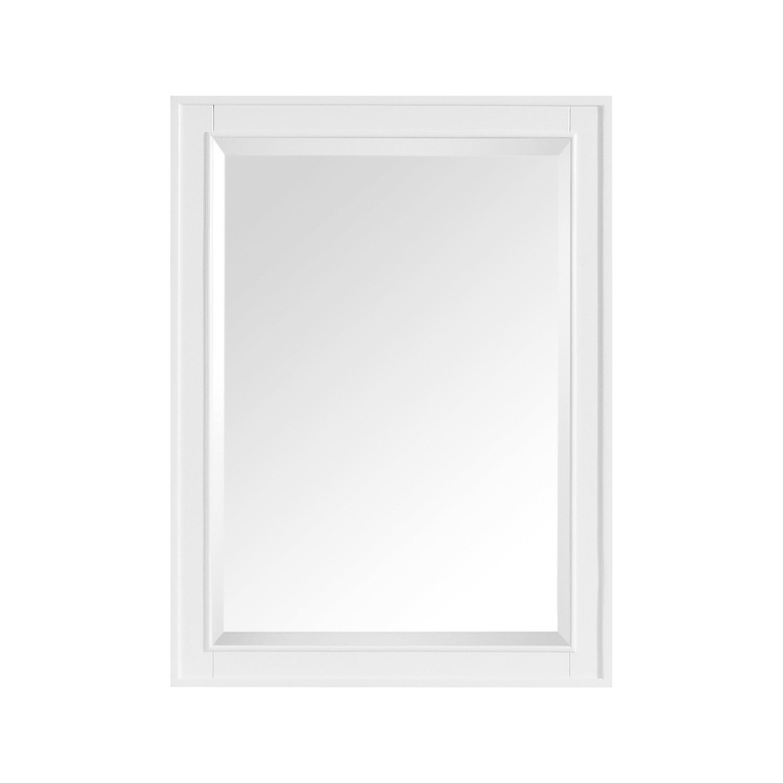 Landon 24 in. White Mirror