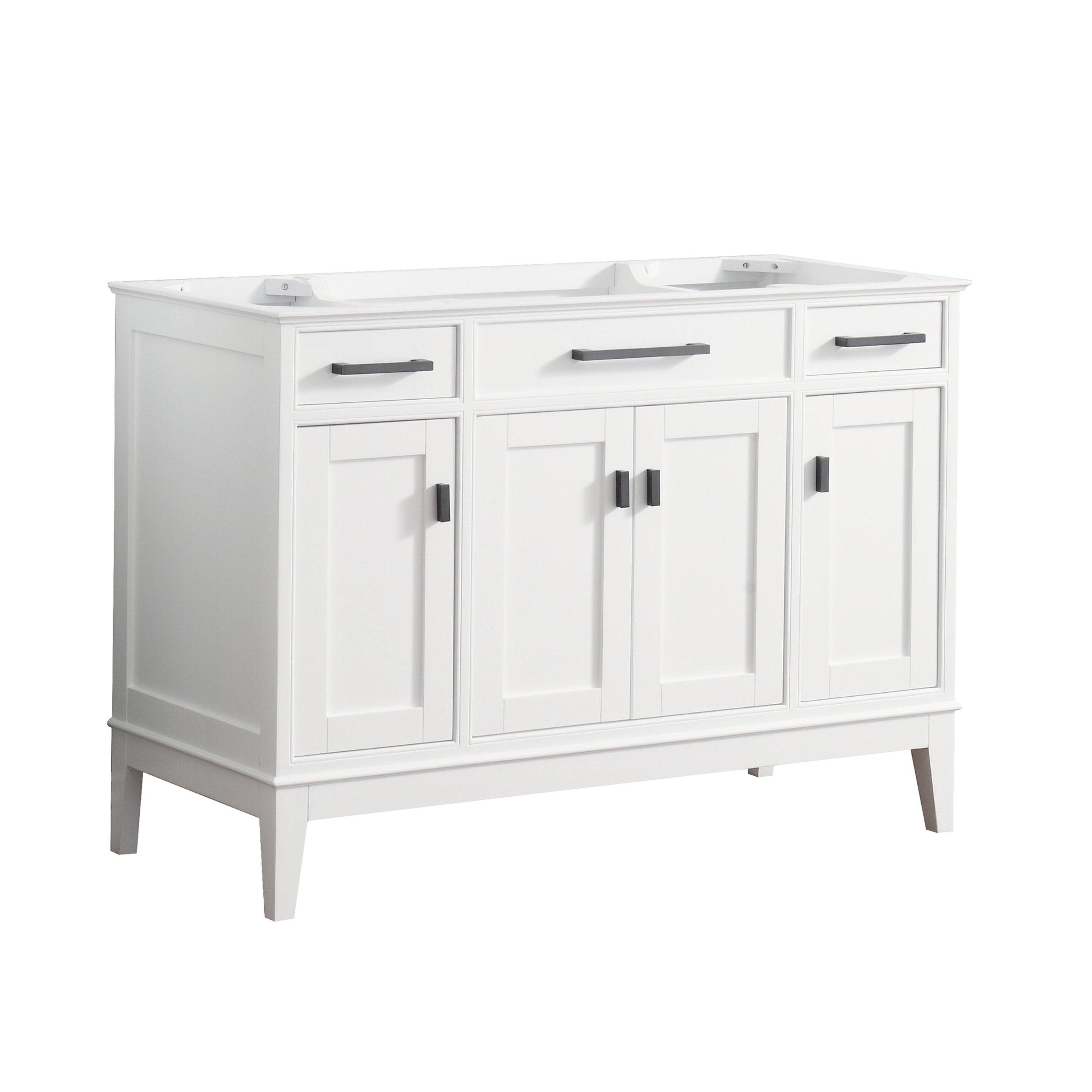 Landon 48 in. White Single Vanity Base