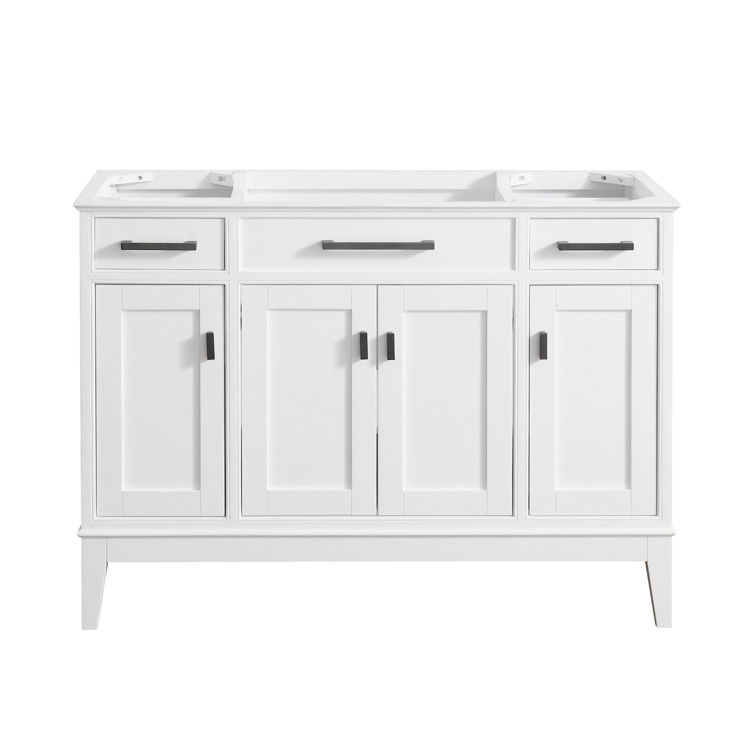 Landon 48 in. White Single Vanity Base