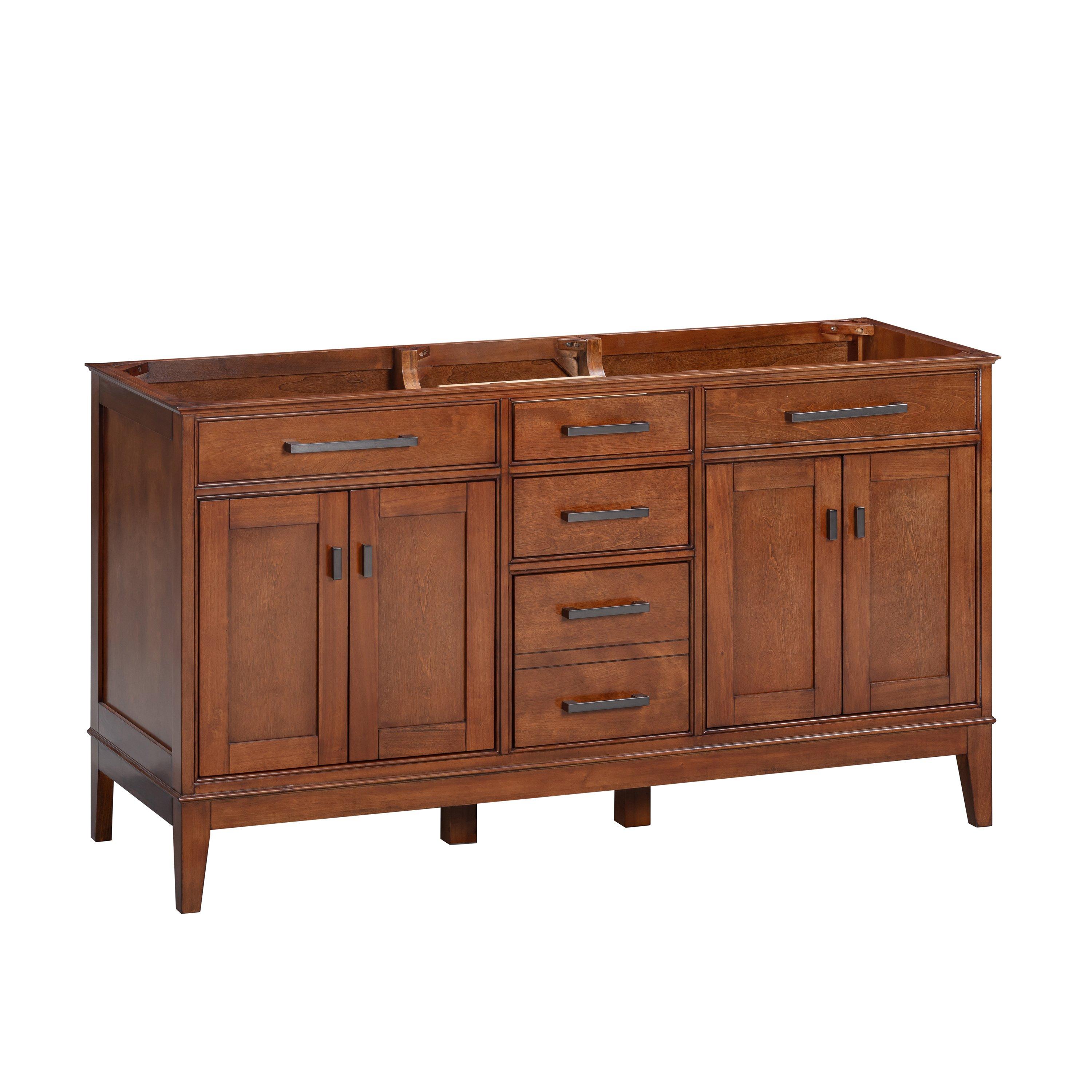 Landon 60 in. Tobacco Double Vanity Base