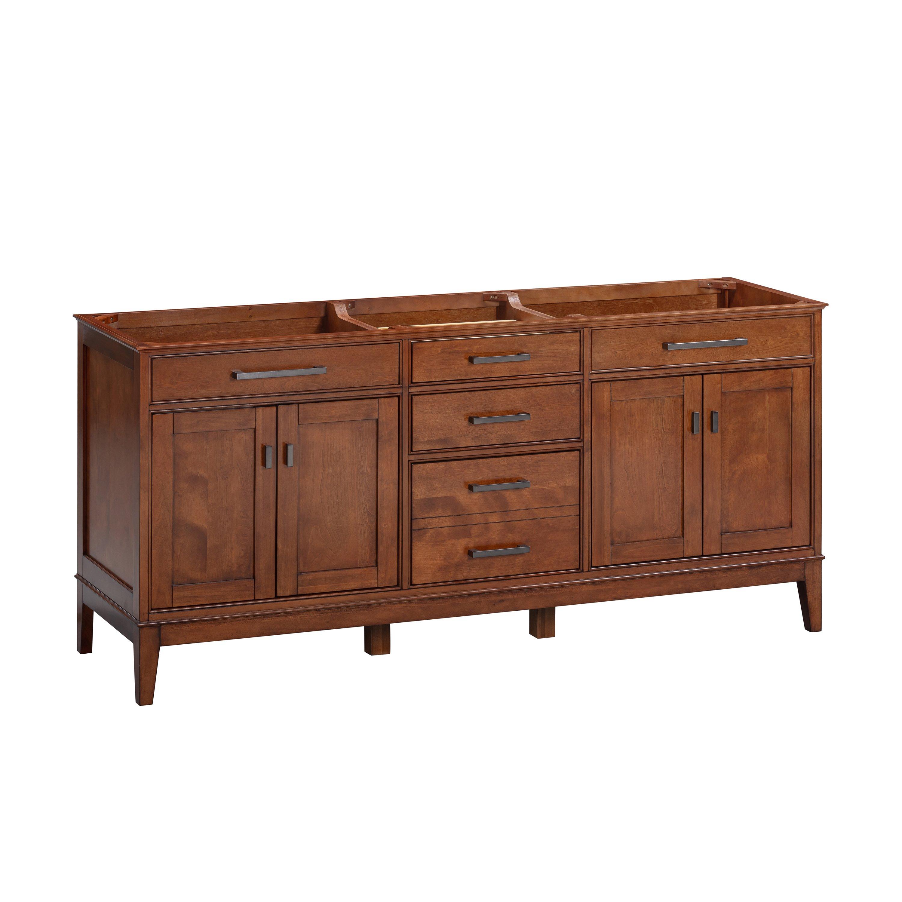 Landon 72 in. Tobacco Double Vanity Base