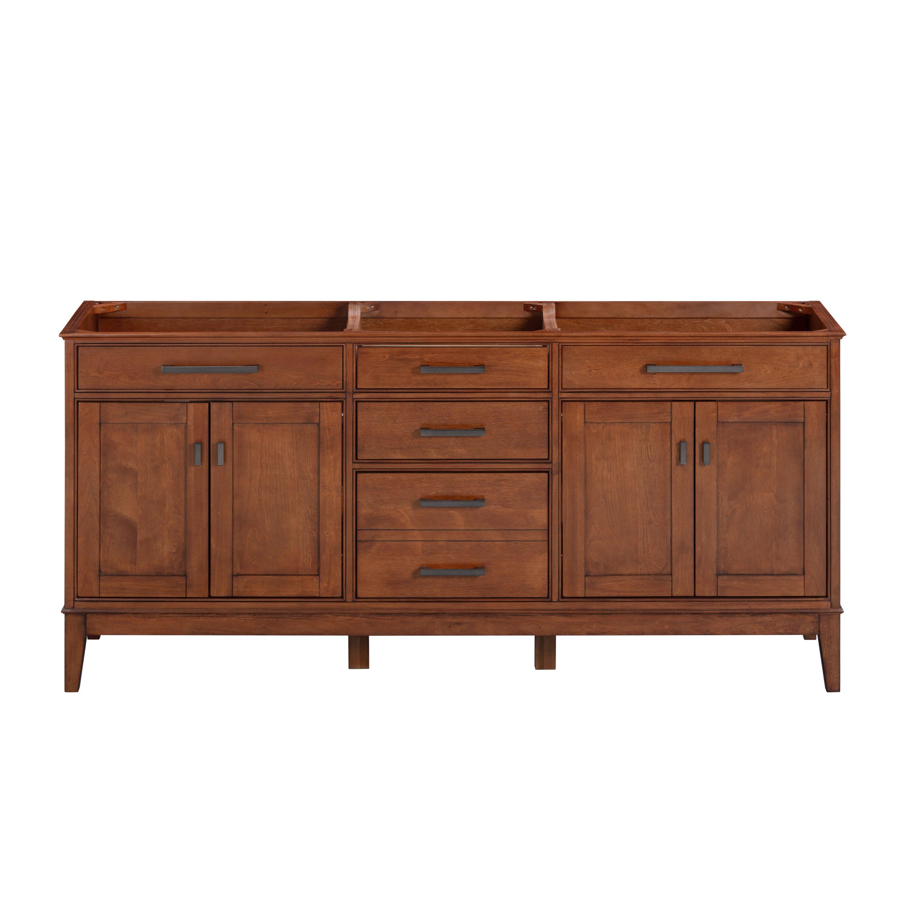 Landon 72 in. Tobacco Double Vanity Base