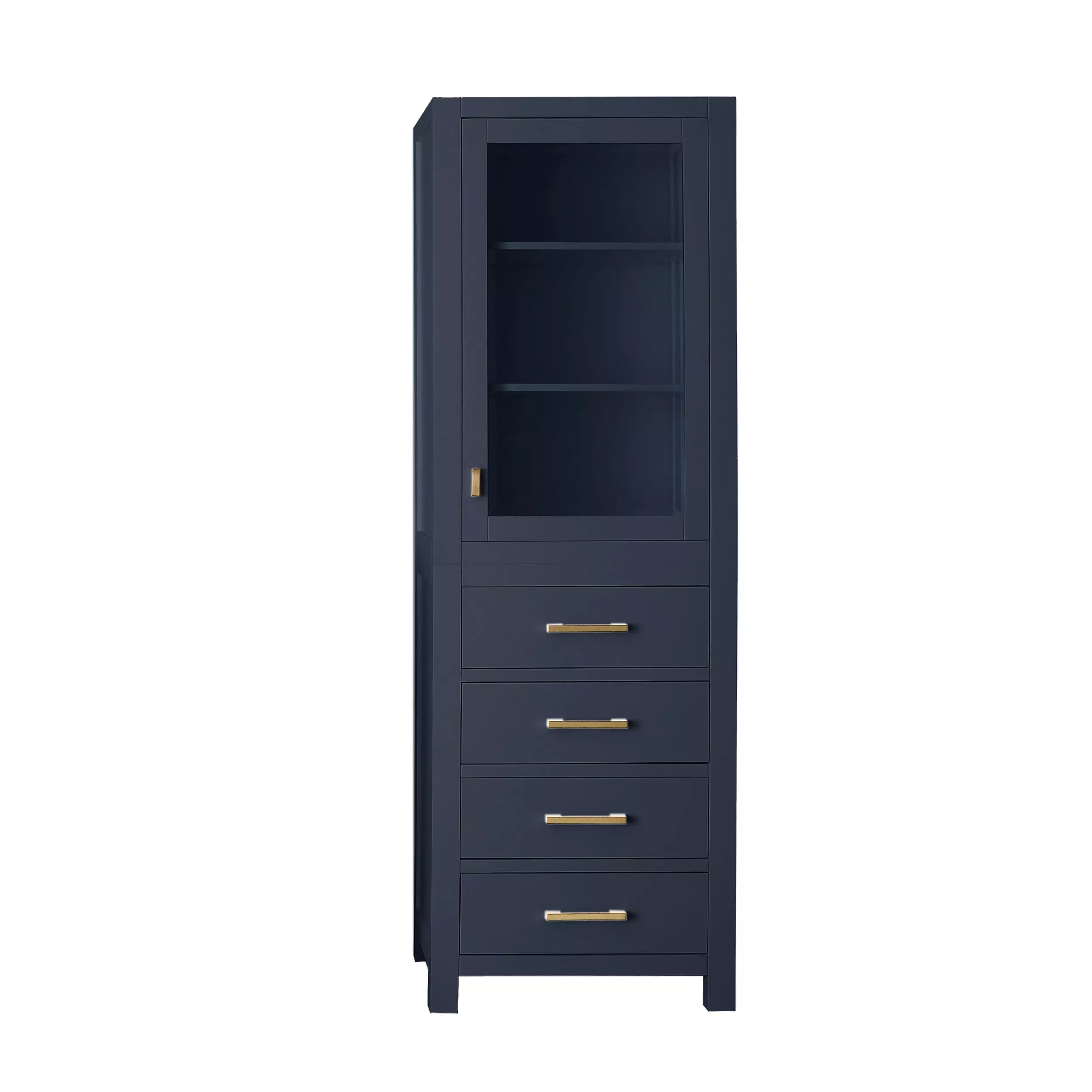 Kent 24 in. Navy Blue Linen Tower