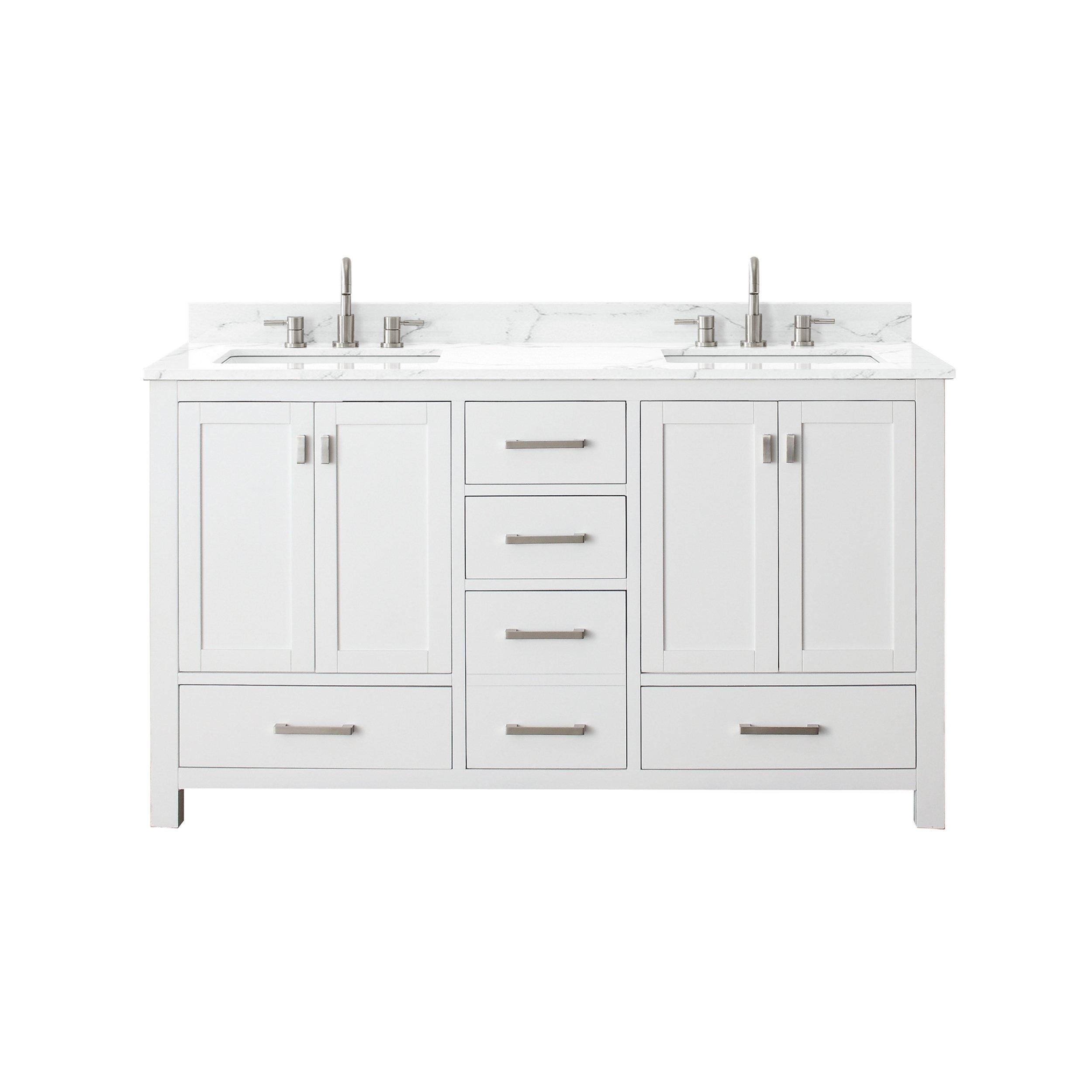 Kent Double Sink Vanity with Engineered Top