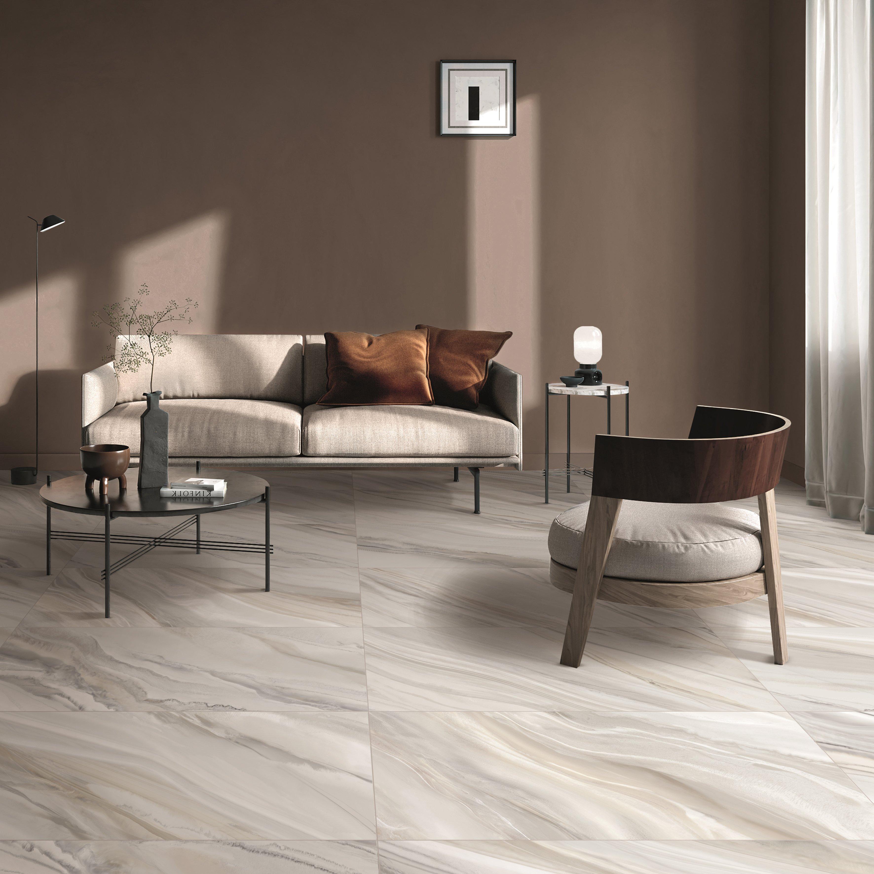 Alento Cream Polished Porcelain Tile