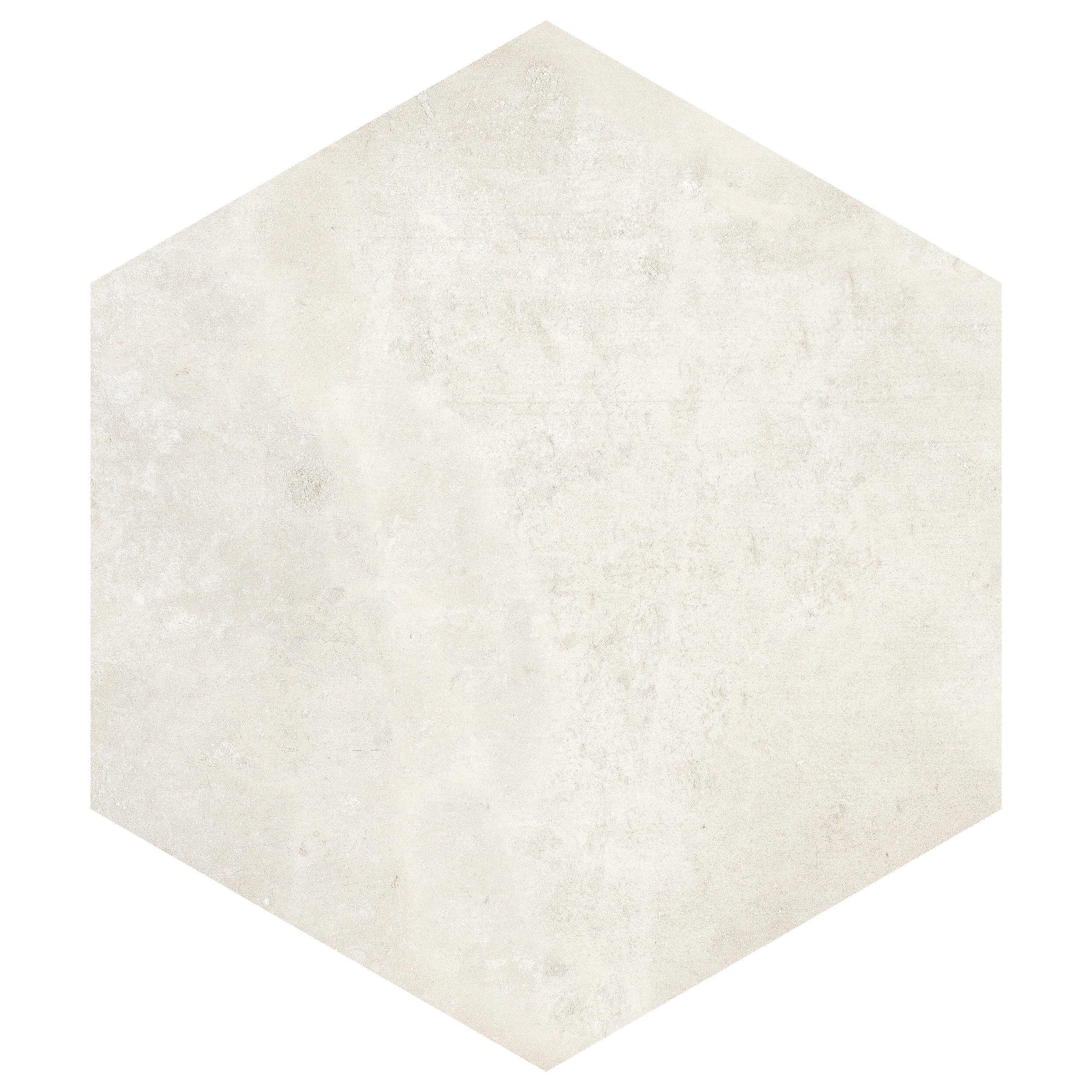 Lendon Ivory Hexagon Porcelain Tile | Floor and Decor