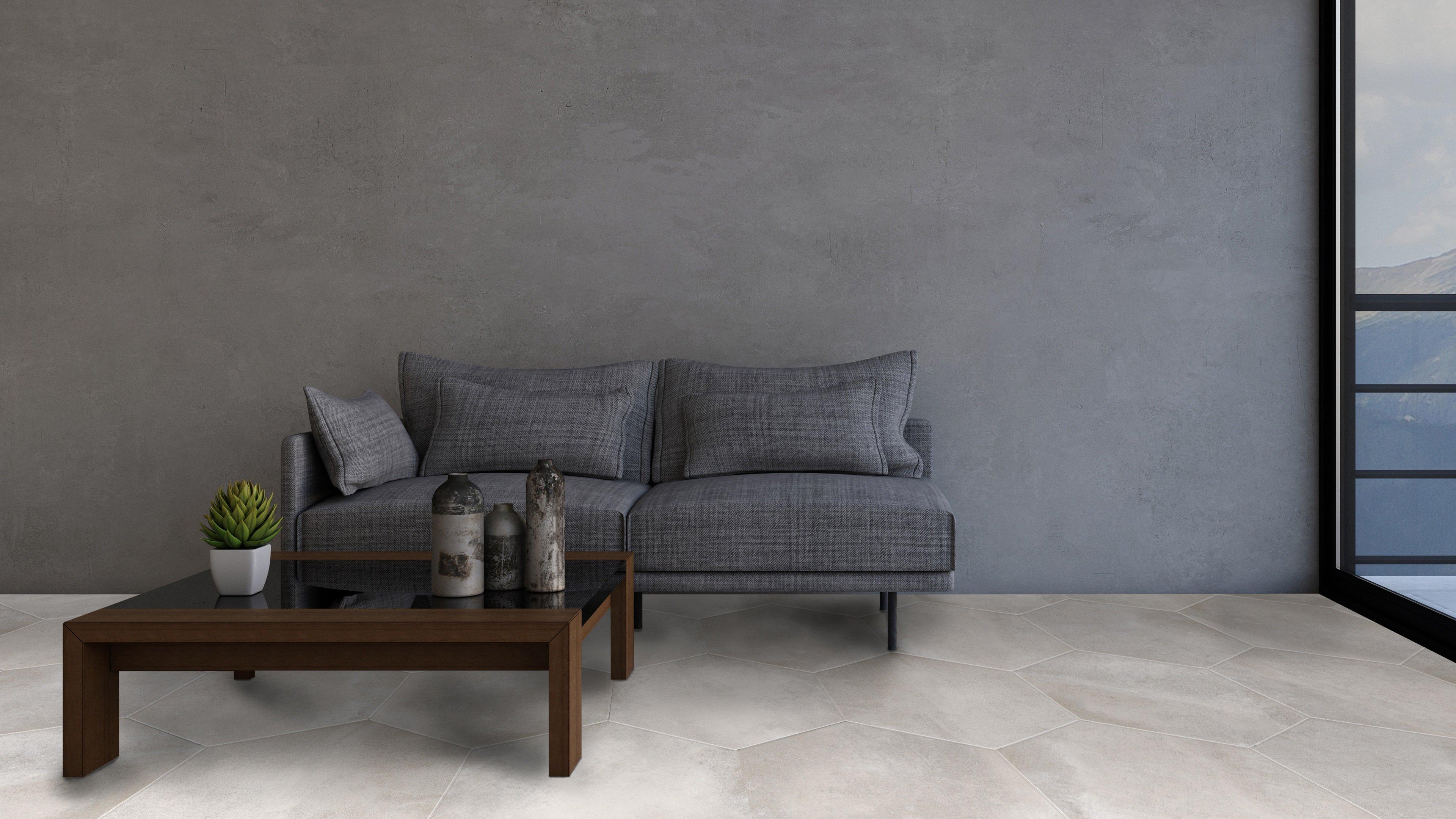 Lendon Ivory Hexagon Porcelain Tile