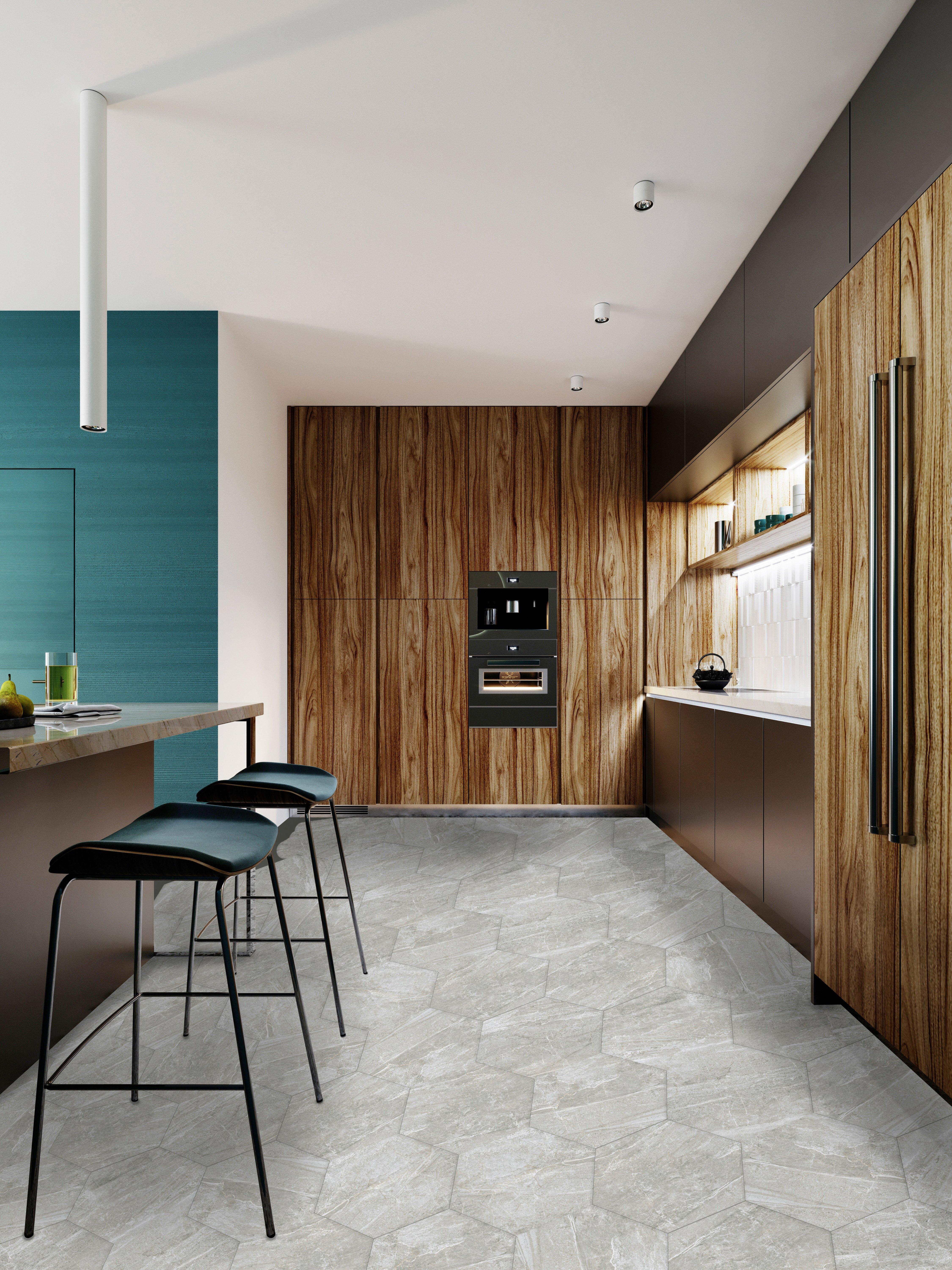 Nepal Gray Hexagon Porcelain Tile
