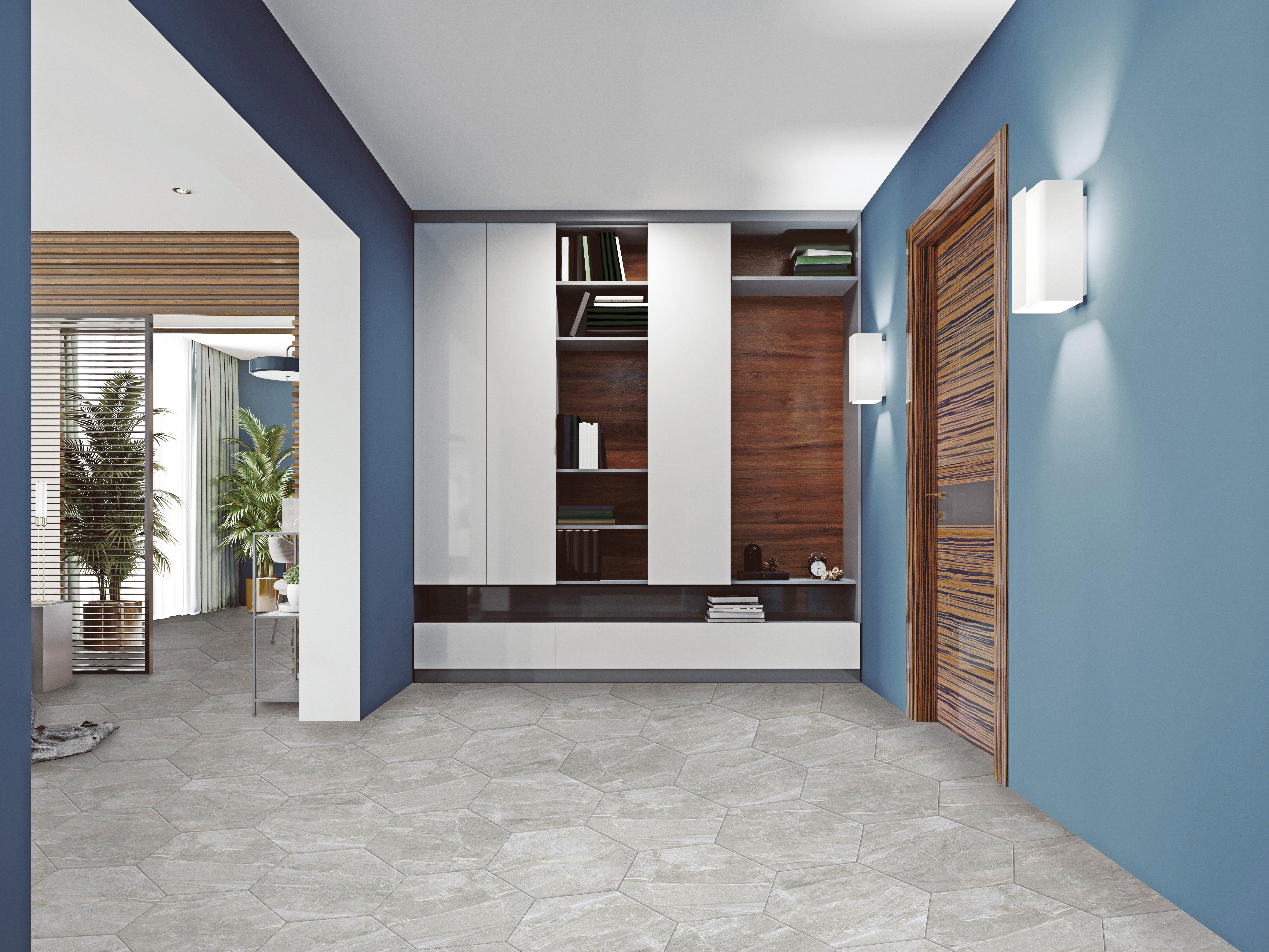 Nepal Gray Hexagon Porcelain Tile