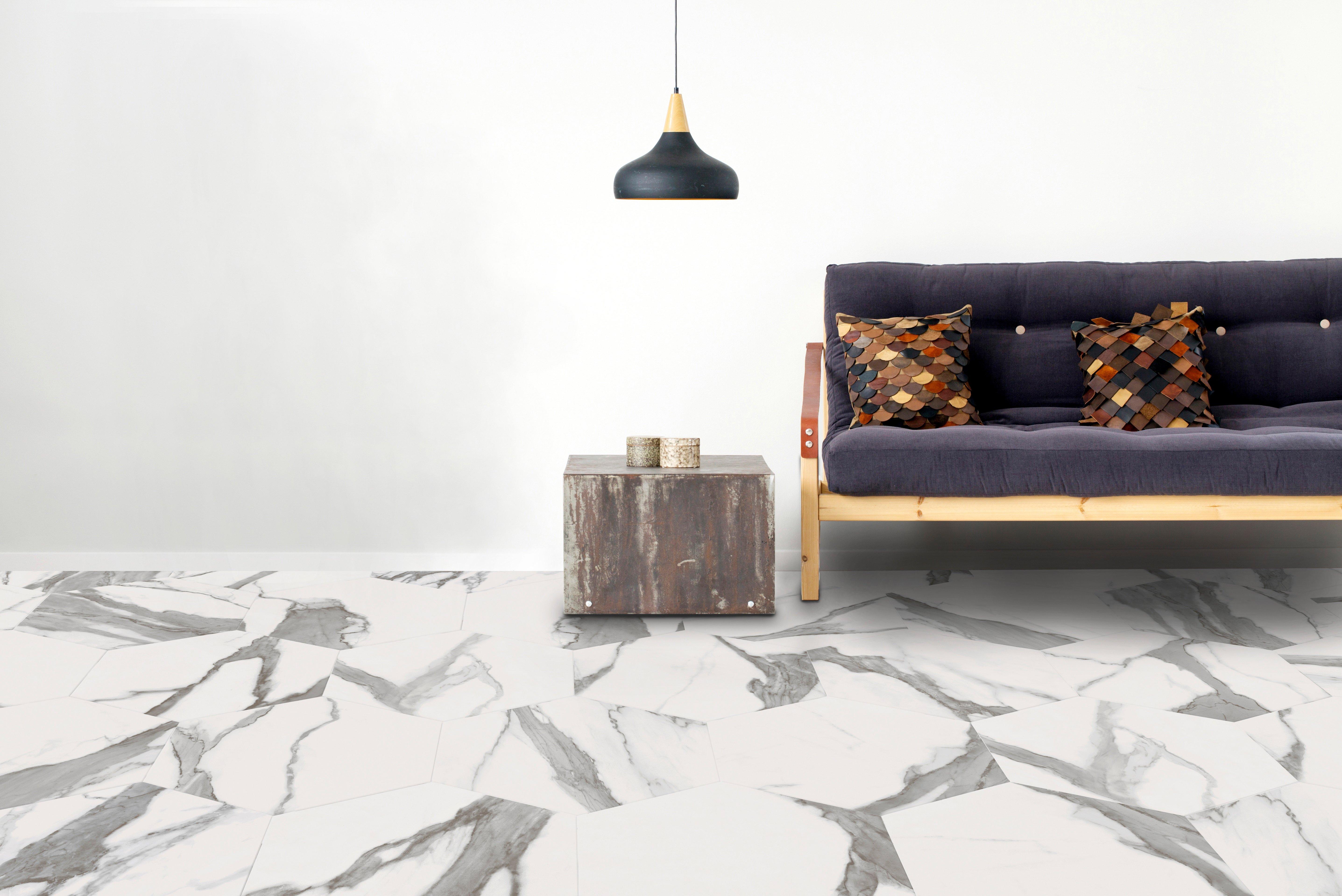 Brindisi Bianca Hexagon Porcelain Tile