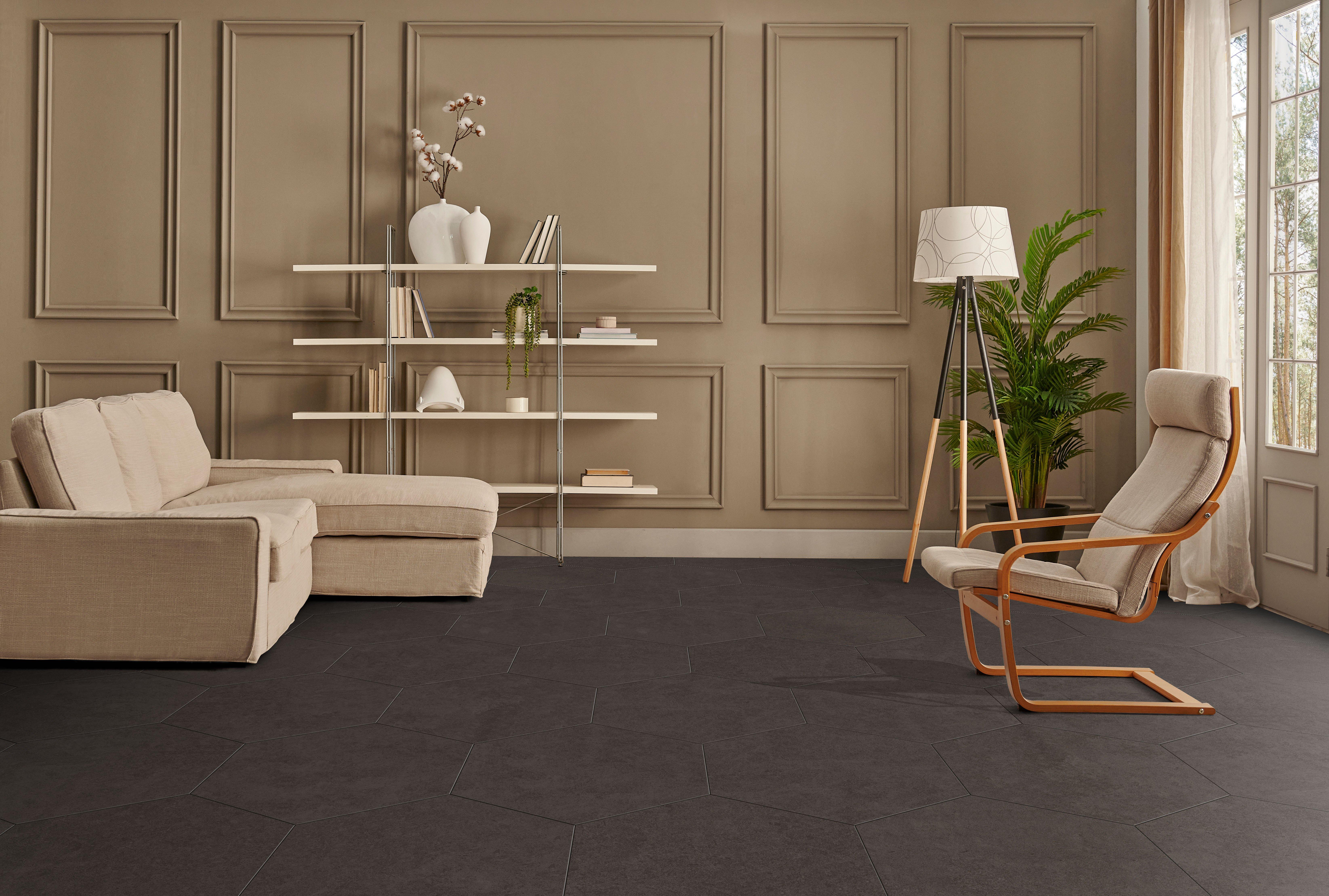 Uptown Night Hexagon Porcelain Tile