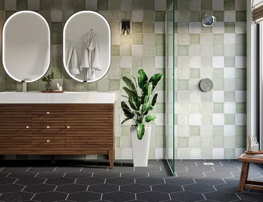Primary Bathroom Tile from Floor & Decor